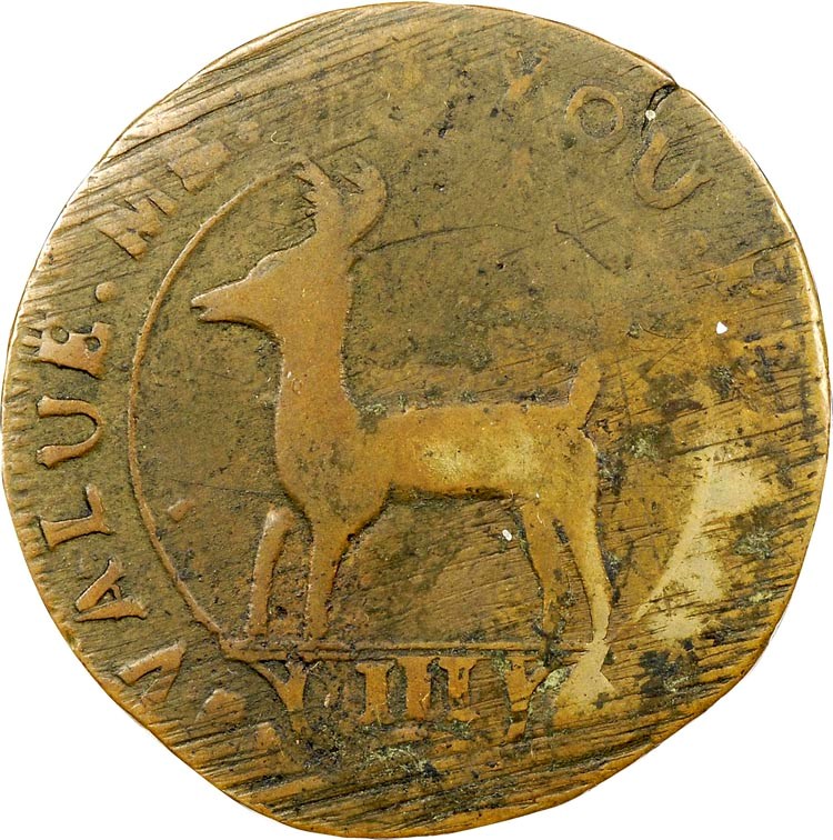 1739 HIGLEY BROAD AXE 'VALUE ME AS YOU PLEASE' 3P | Coin Explorer
