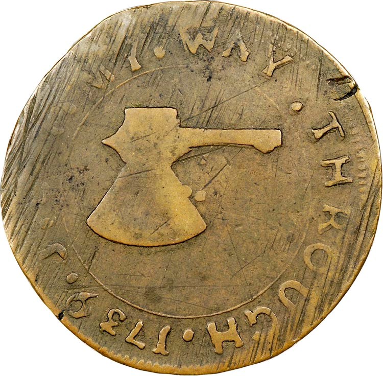 1739 HIGLEY BROAD AXE 'VALUE ME AS YOU PLEASE' 3P | Coin Explorer