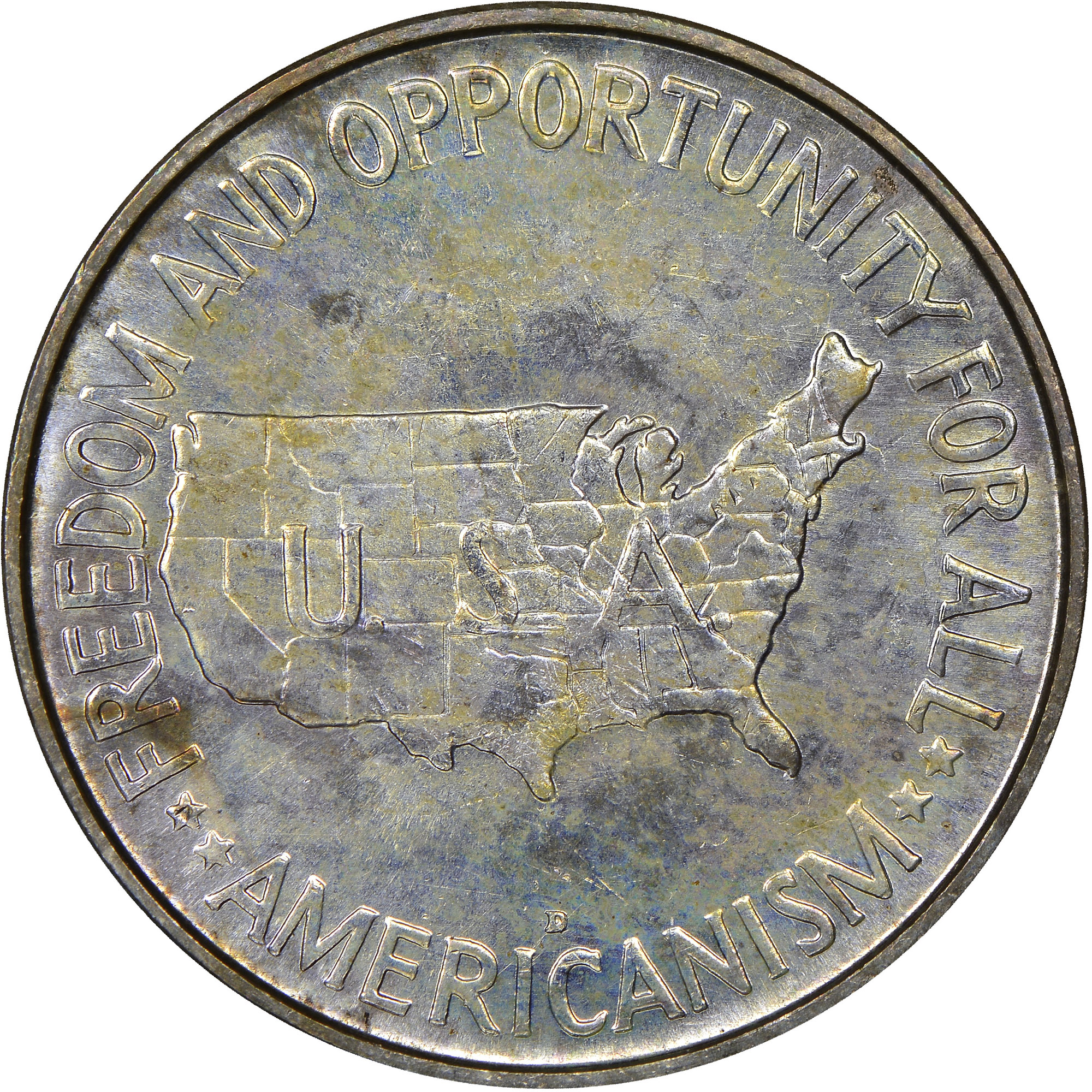1952 50c Carver Washington Commemorative Silver Half Dollar Genuine 