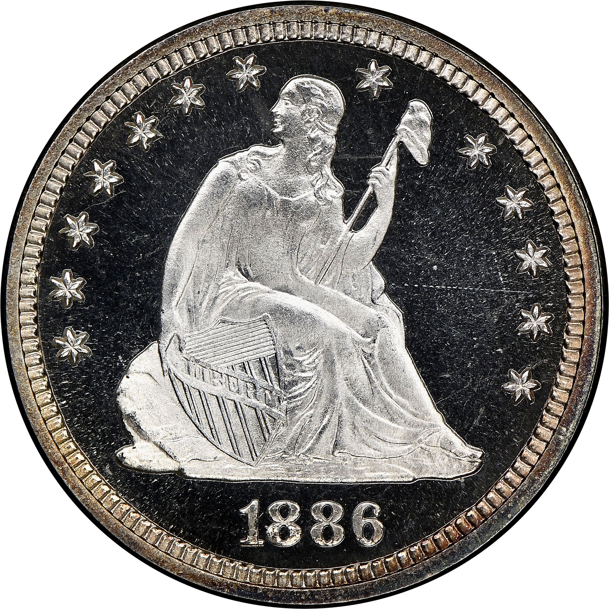1886 25C PF | Coin Explorer | NGC