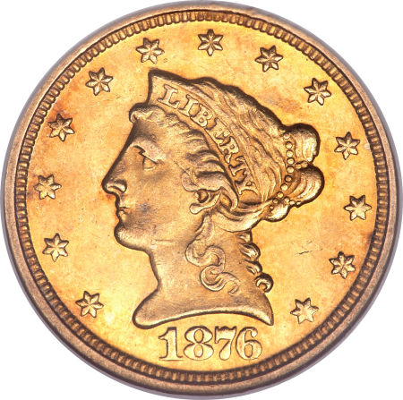 1876 $2.5 MS | Coin Explorer | NGC