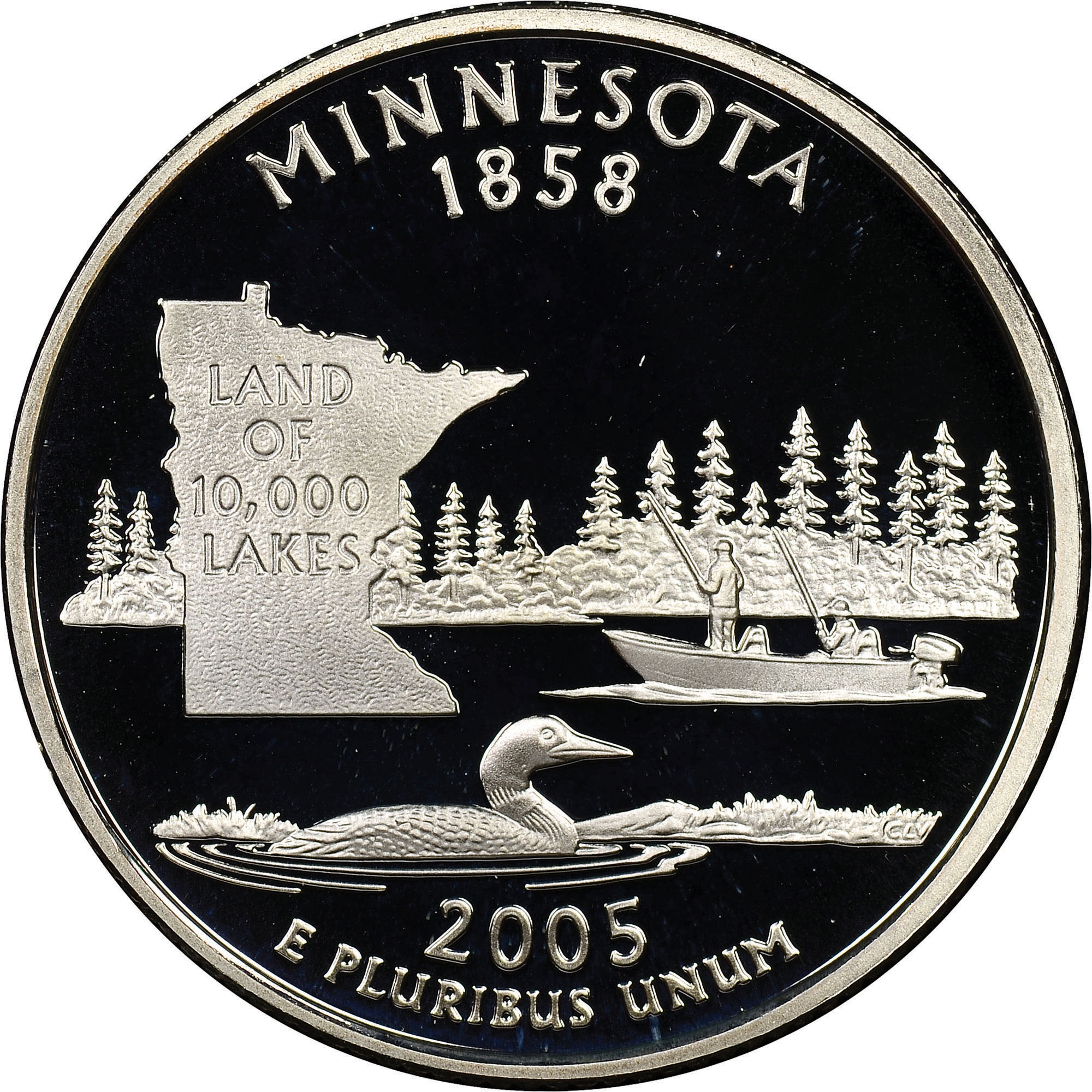 2005 S Silver Minnesota 25C PF State And Territorial Quarters NGC