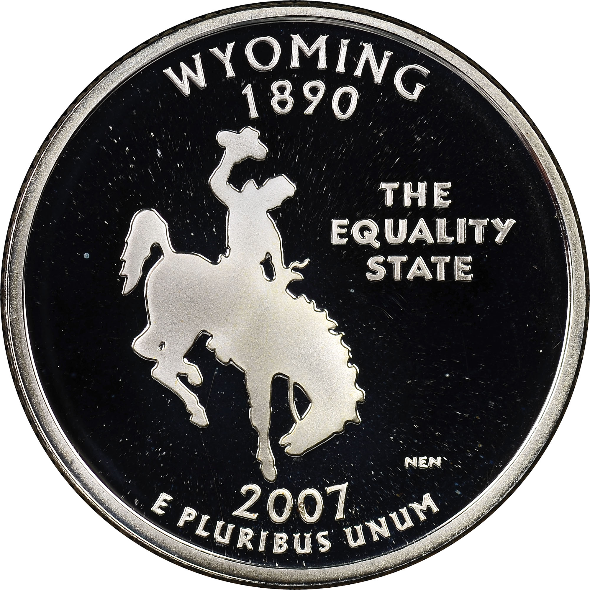 2007 S SILVER WYOMING 25C PF | Coin Explorer | NGC