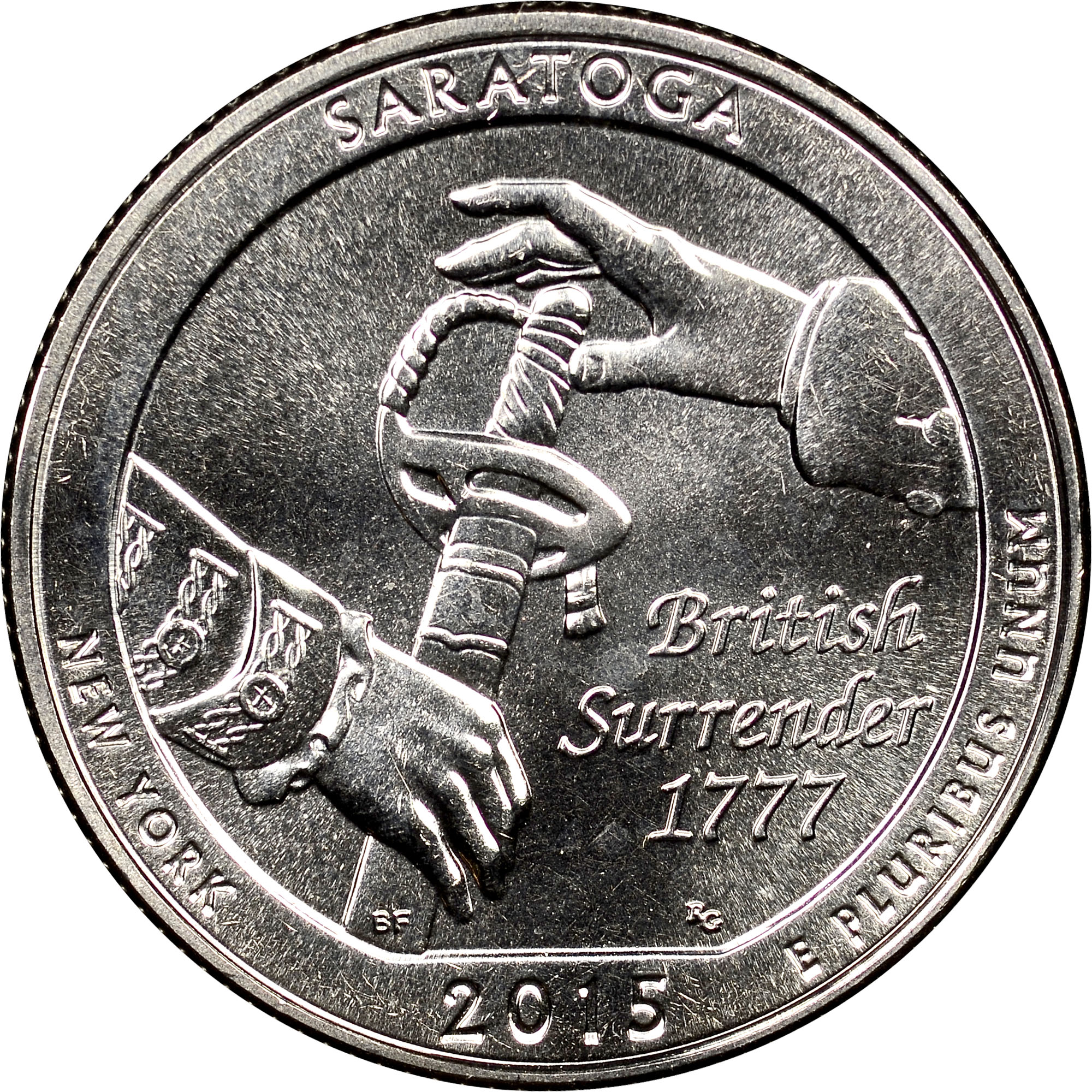 2015 D Saratoga 25C MS America The Beautiful Quarters NGC