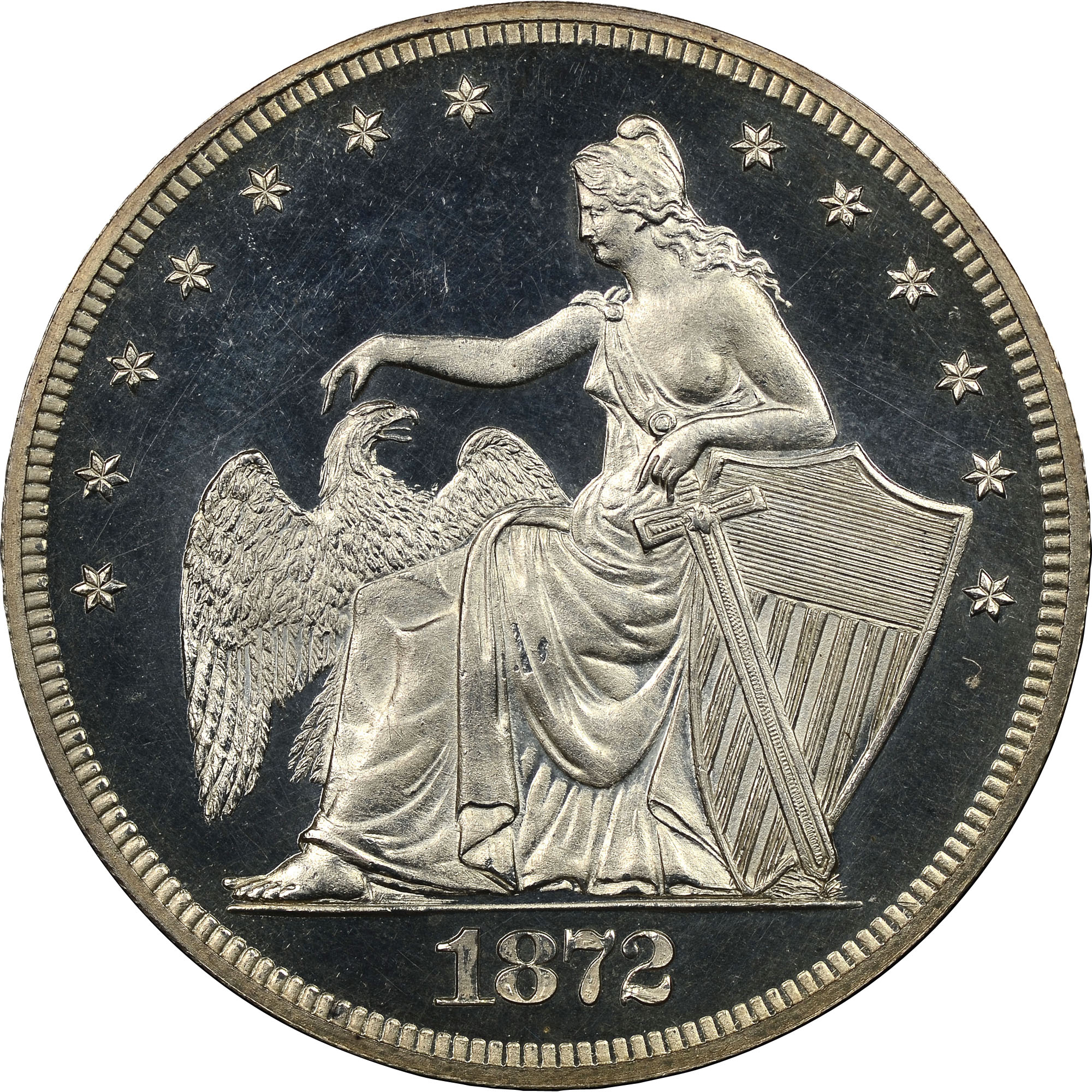 【NGC鑑定済】1872 ロンドン＆ライオン 銀貨 1オンス スミソニアン公式 1872 J-1205 S$1 PF | Coin Explorer | NGC