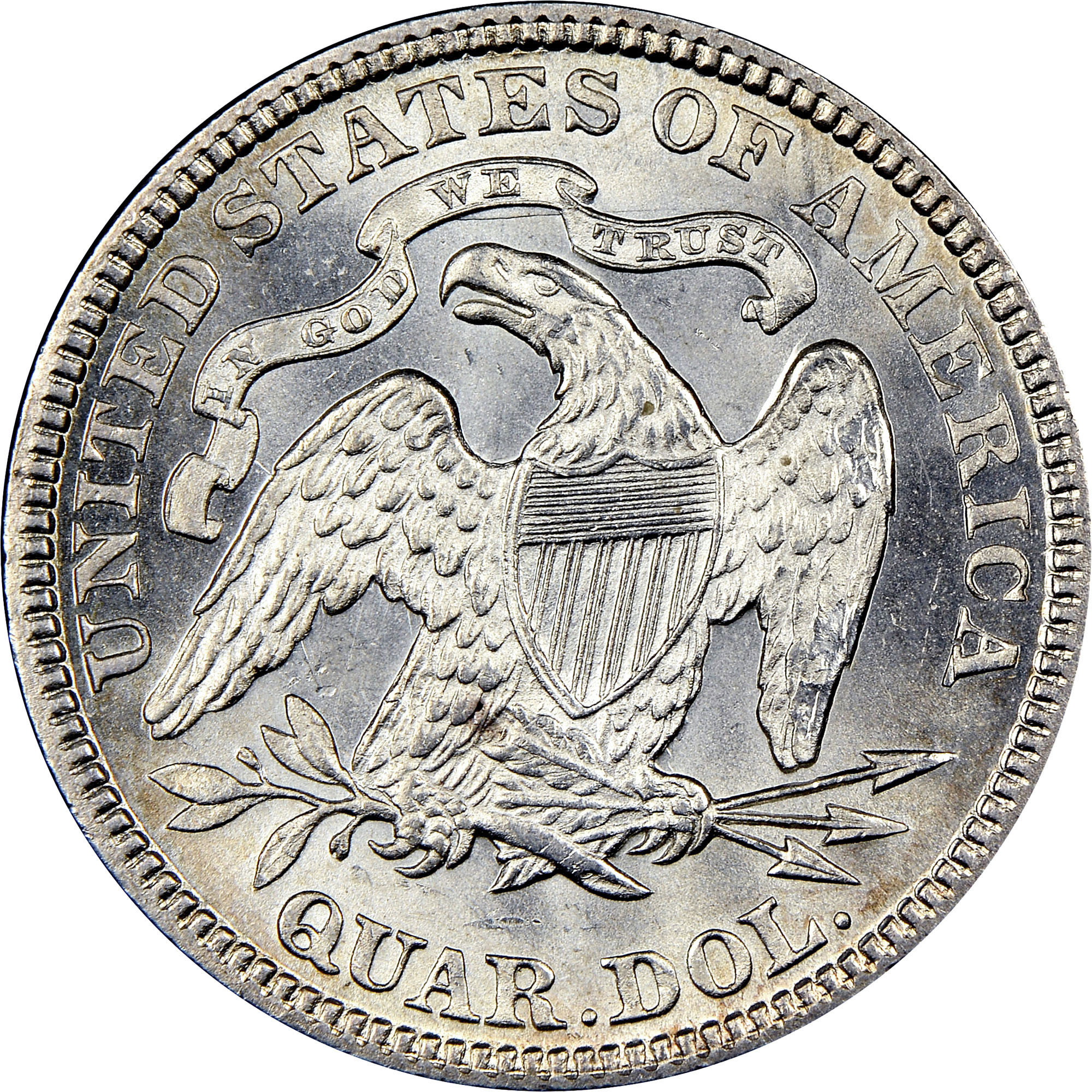 1890 25C MS Seated Liberty Quarters NGC