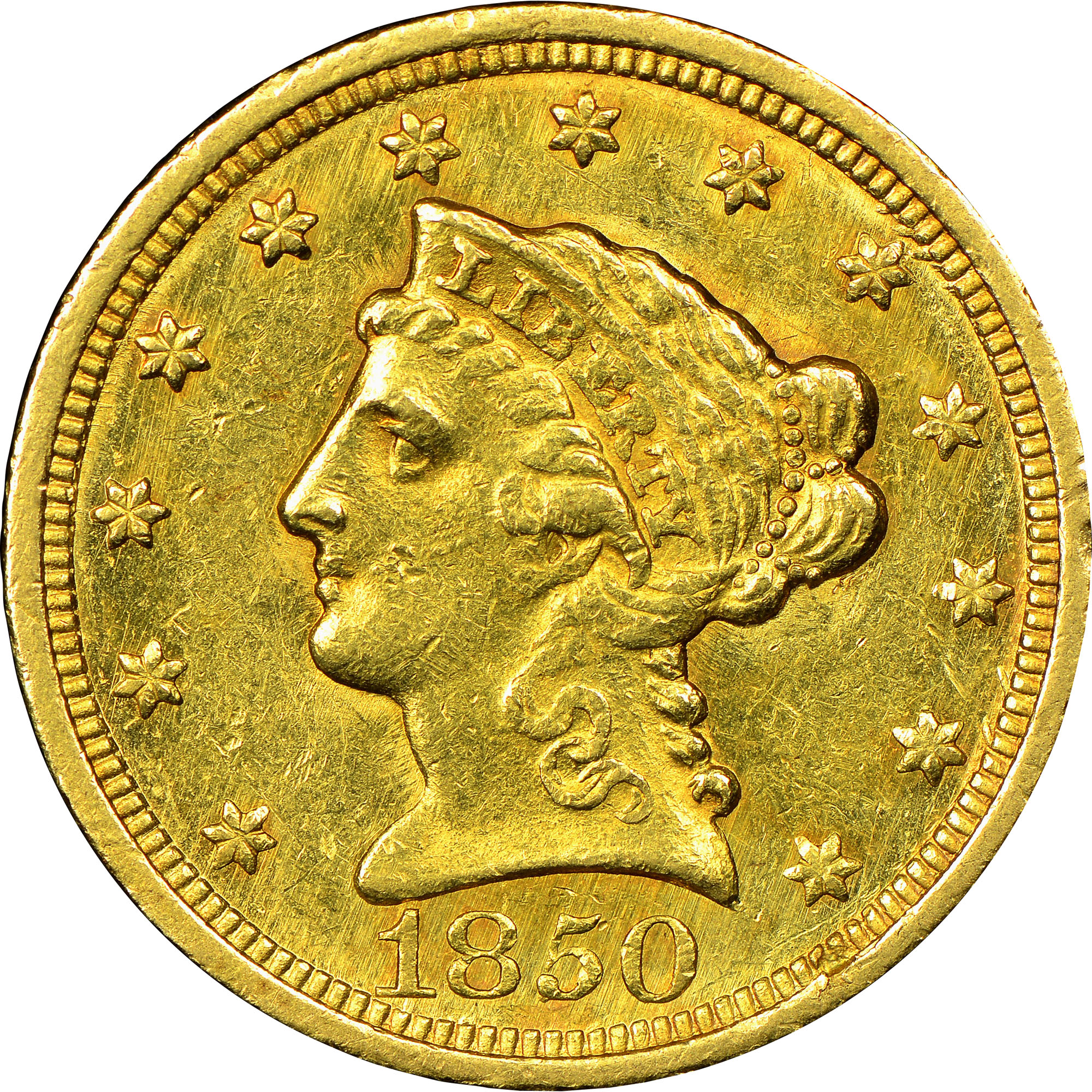 1850 C $2.5 MS | Coin Explorer | NGC