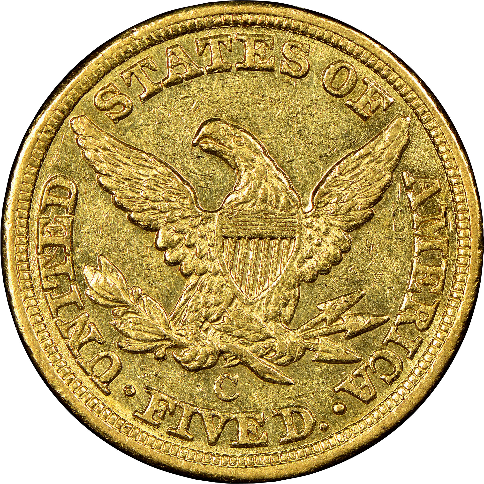 1873年 OPEN 3 $5 リバティ 金貨 NGC AU 55/NGC-14 1858 C $5 MS | Coin Explorer | NGC