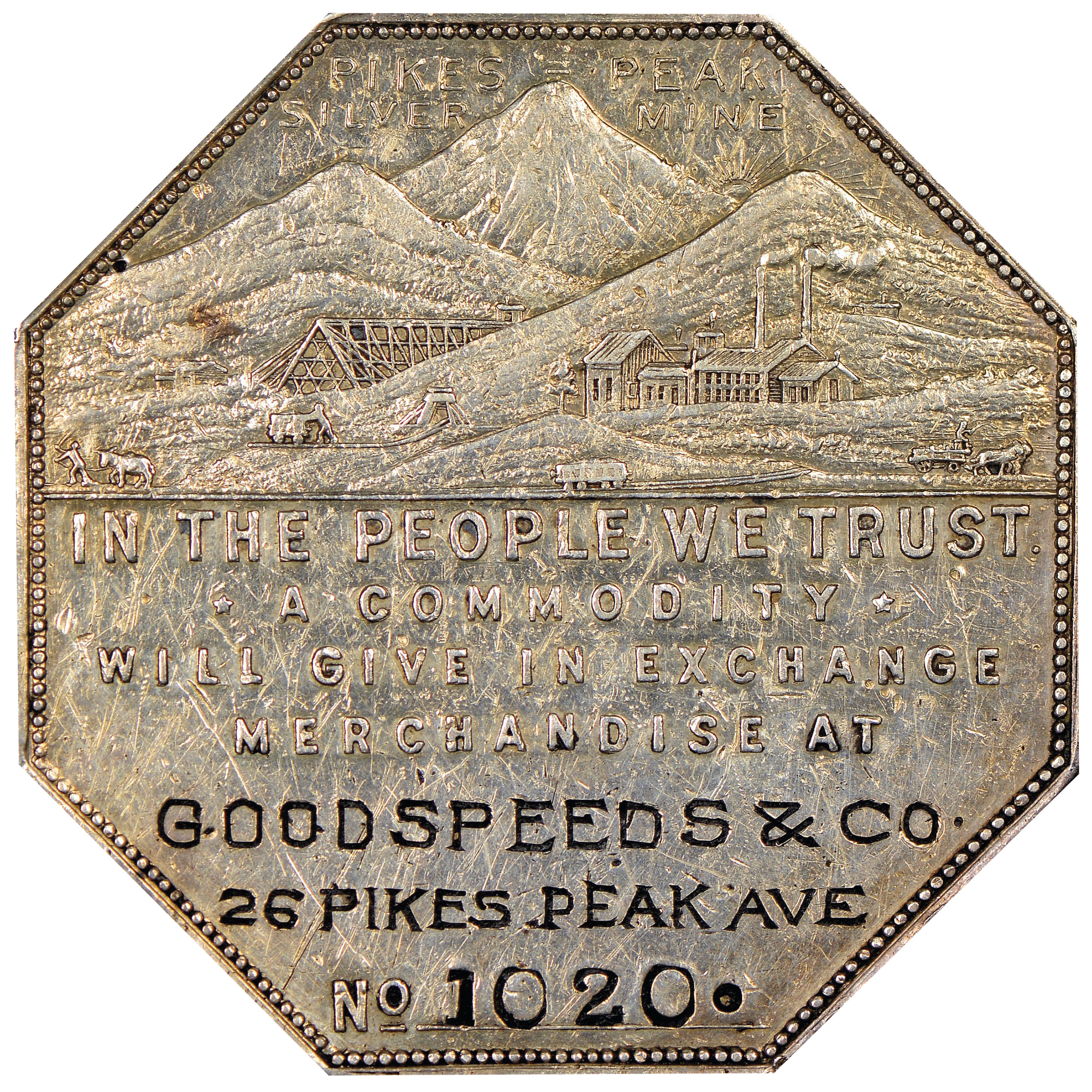 1901 LESHER HK-1017 Z-12, GOODSPEED & CO SC$1 MS | Coin Explorer | NGC