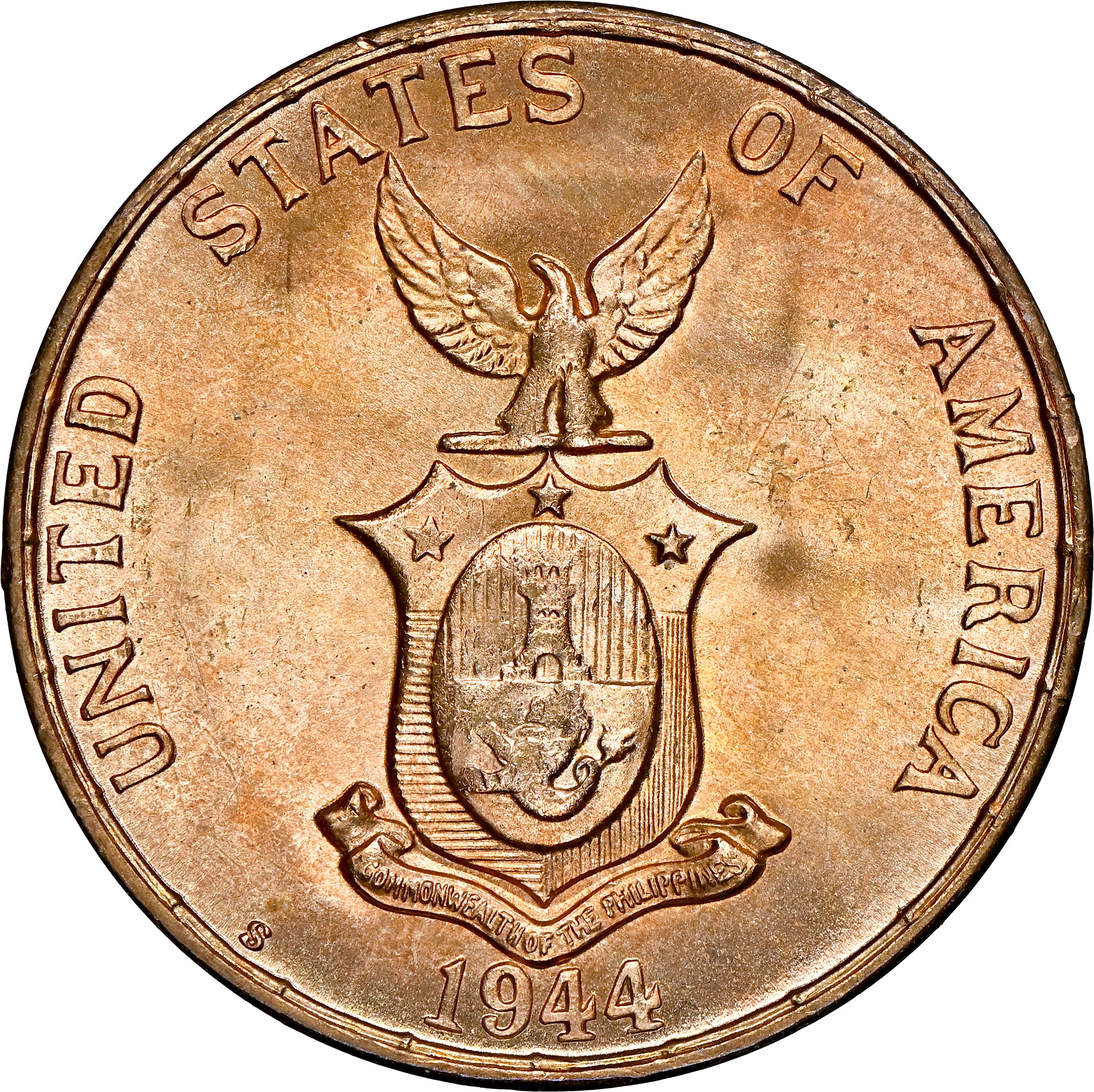1944 S USA-PHIL 1C NGC UNC フィリピン　未使用 1944 S USA-PHIL 1C MS | Coin Explorer | NGC