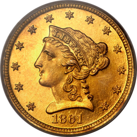 1861 $2.5 PF | Coin Explorer | NGC