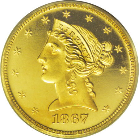 1867 $5 PF | Coin Explorer | NGC