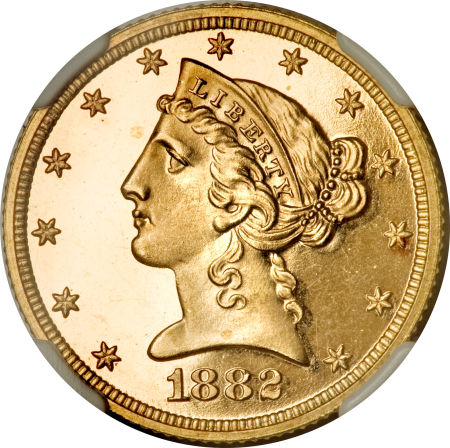 1882 $5 PF | Coin Explorer | NGC