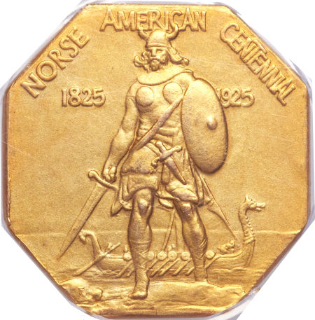 1925 NORSE AMERICAN GOLD MEDAL PF | Coin Explorer | NGC
