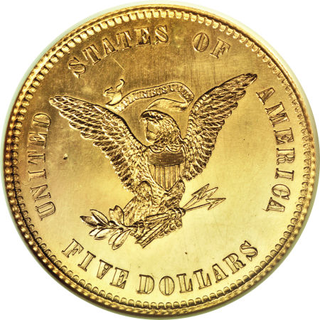 1860 J-272 GILT $5 PF | Coin Explorer | NGC