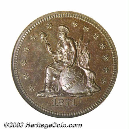 1871 J-1100 25C PF | Coin Explorer | NGC
