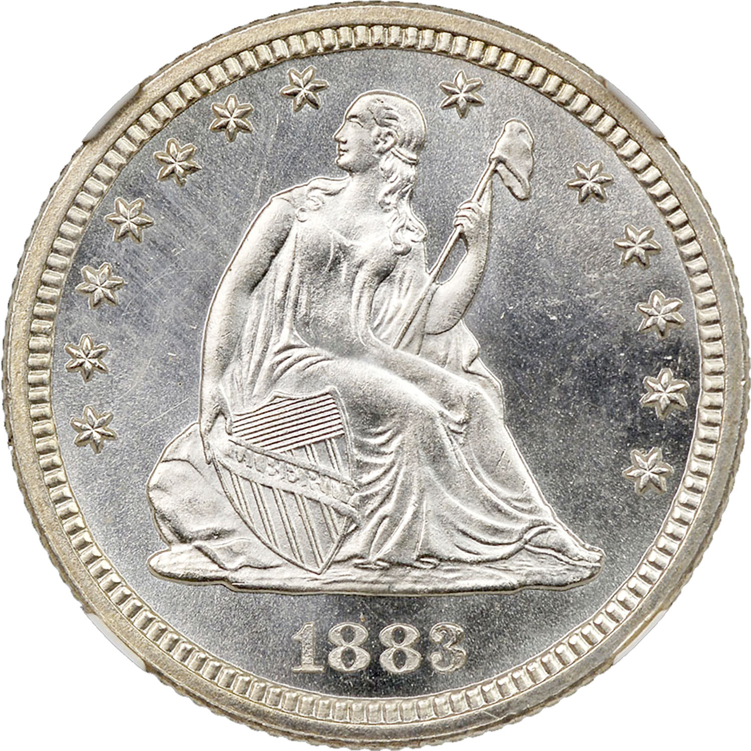 1883 25C MS | Coin Explorer | NGC