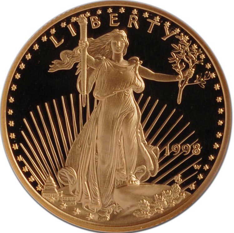 1998 W EAGLE G$25 PF | Coin Explorer | NGC
