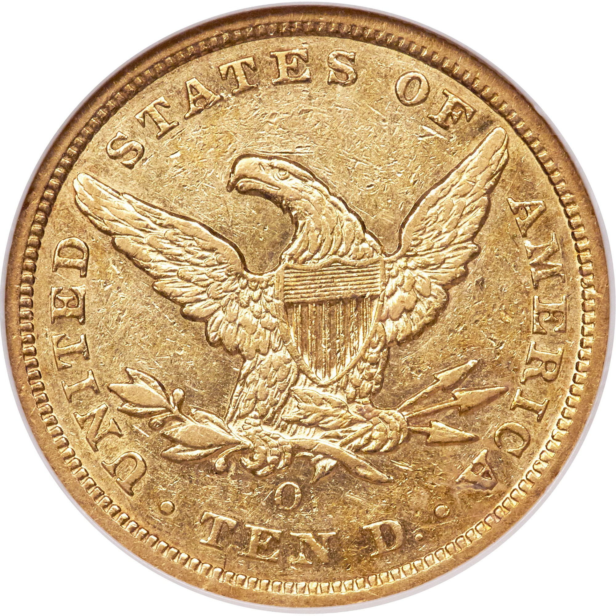 1857 O $10 MS | Coin Explorer | NGC