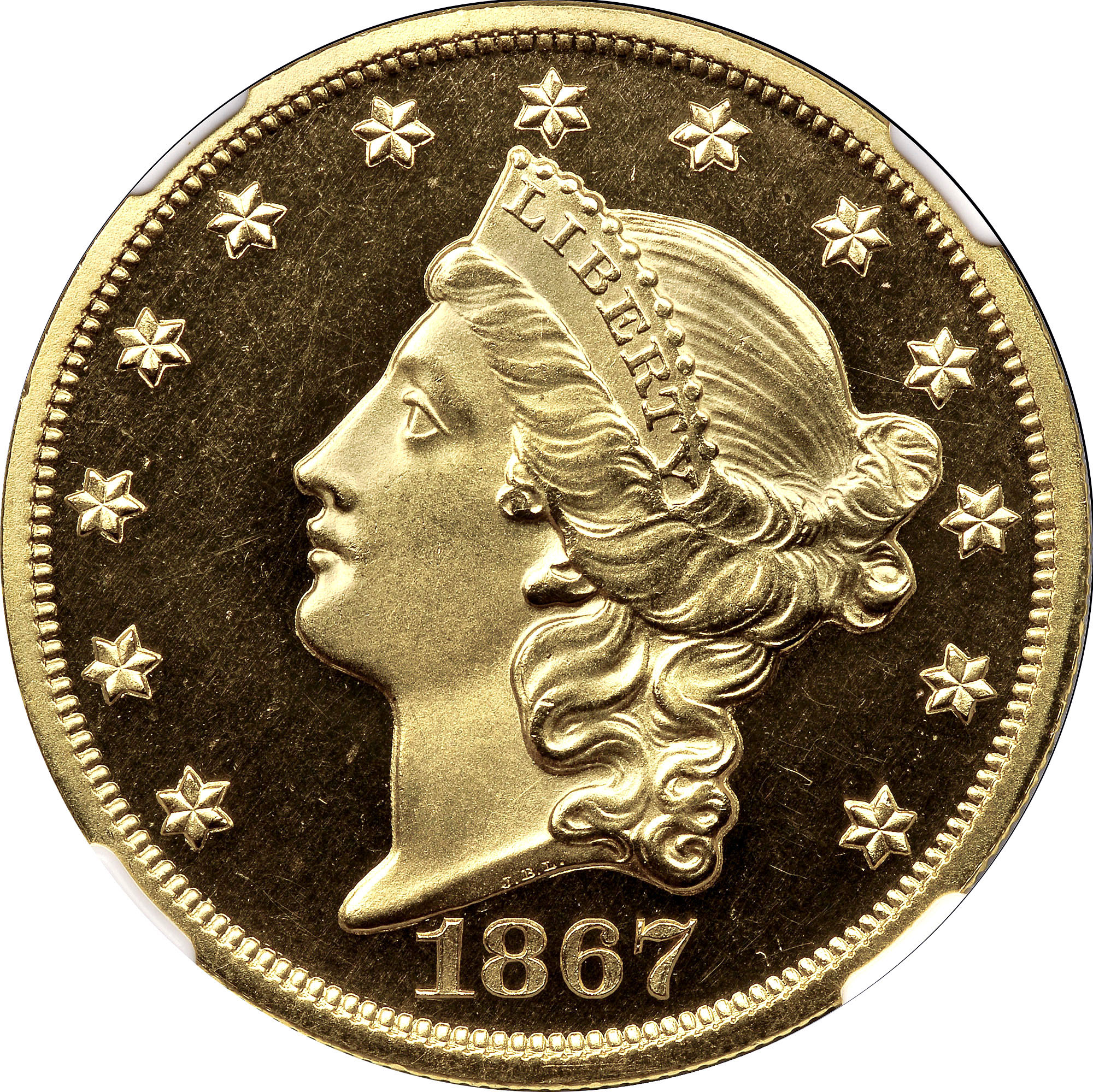 1867 $20 PF | Coin Explorer | NGC