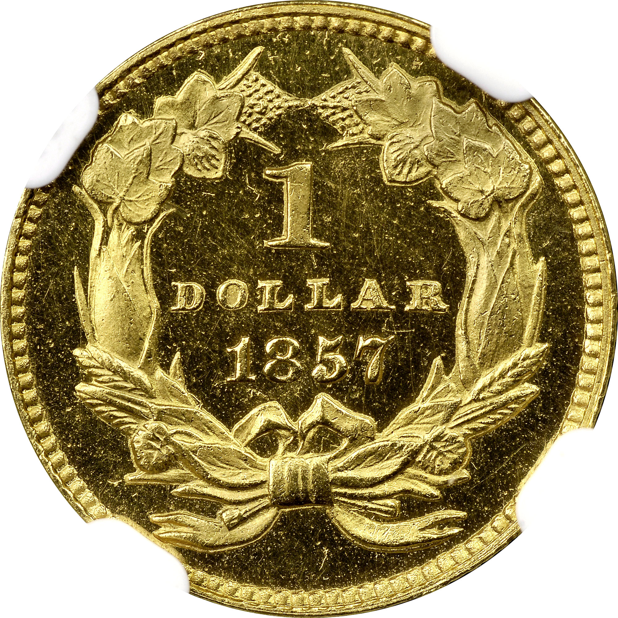 1857 G$1 PF | Coin Explorer | NGC