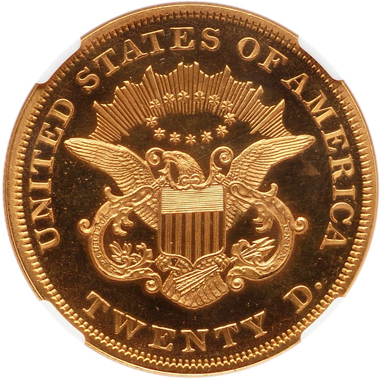 1860 $20 PF | Coin Explorer | NGC