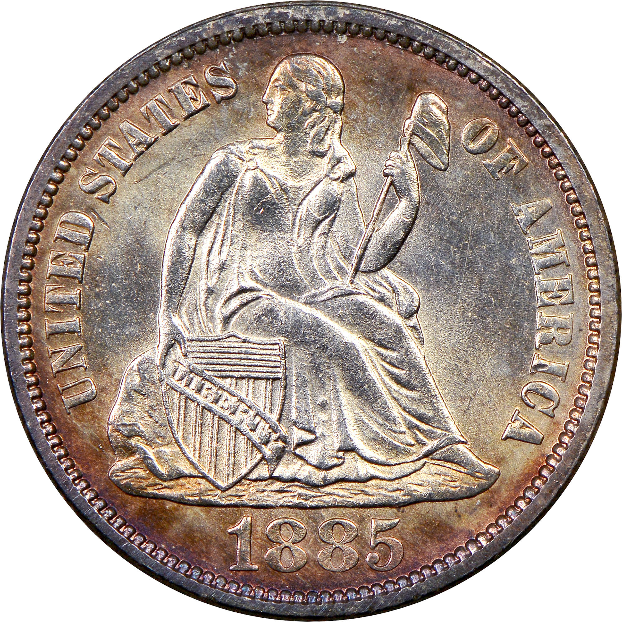 1885 10C MS | Coin Explorer | NGC