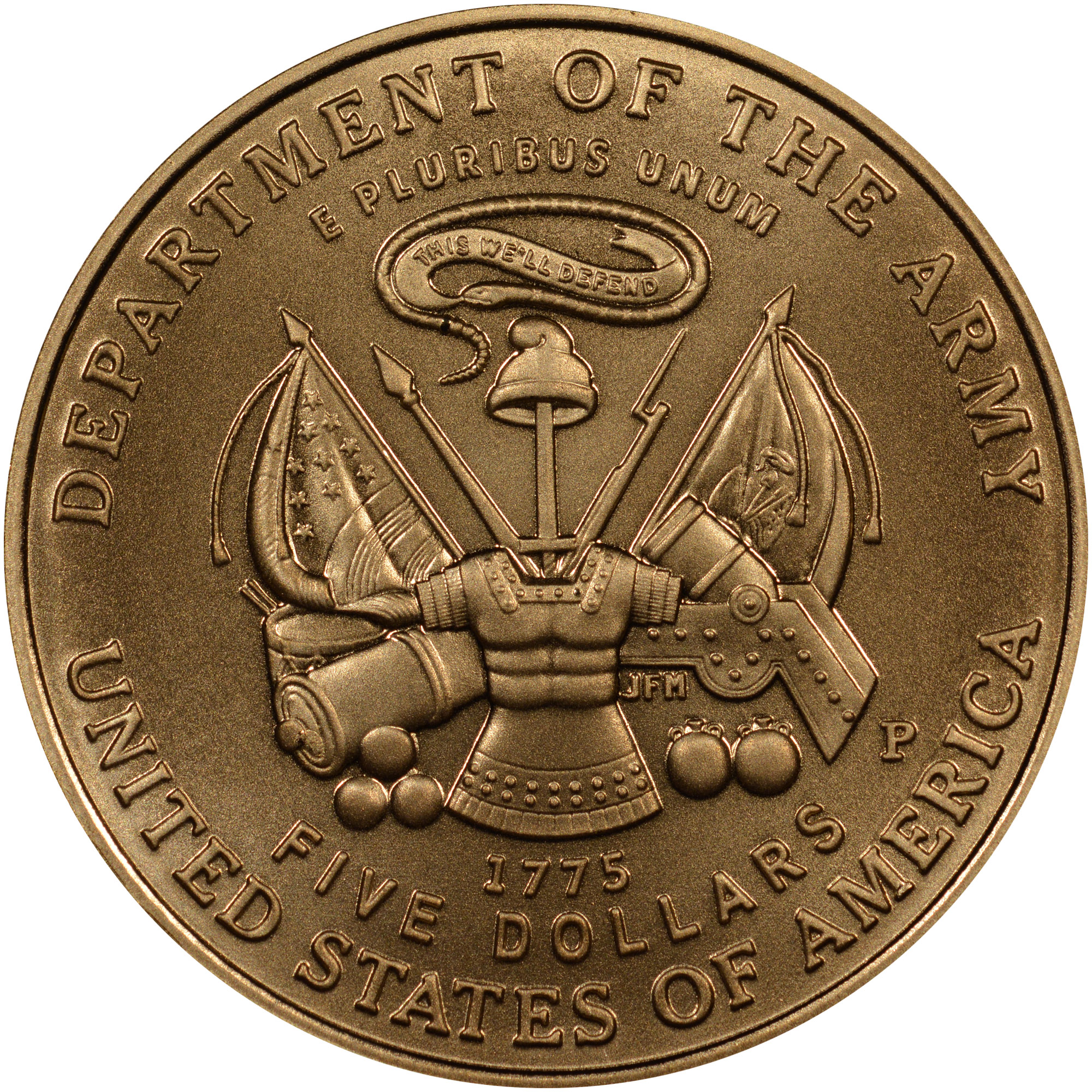 2011 P United States Army 5 MS Modern Commemoratives NGC