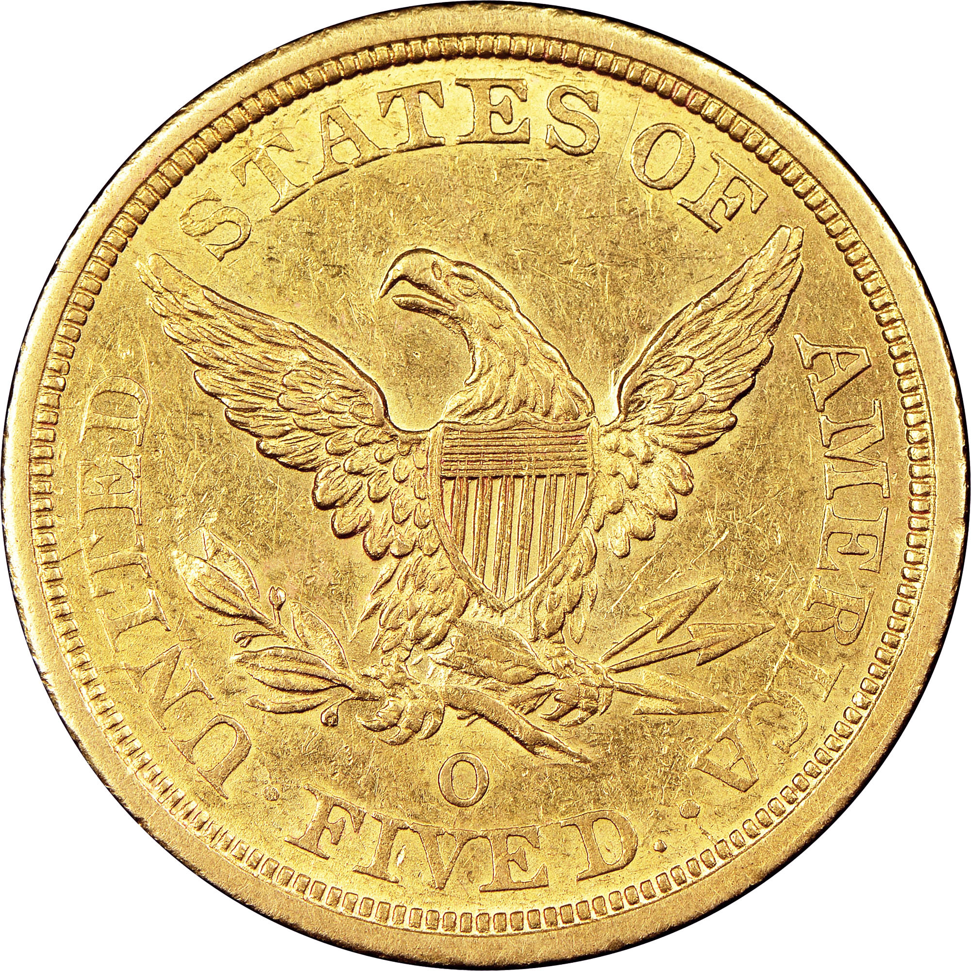 1843 O $5 MS | Coin Explorer | NGC