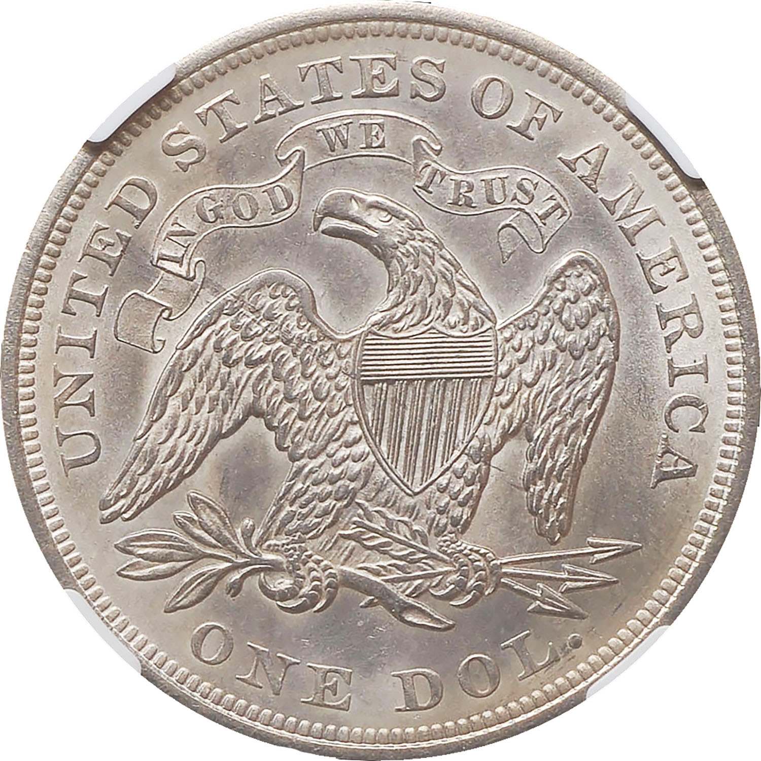 1873 $1 MS | Coin Explorer | NGC