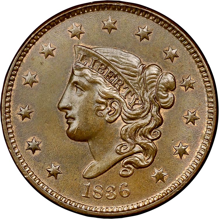 1836 1C MS | Coin Explorer | NGC
