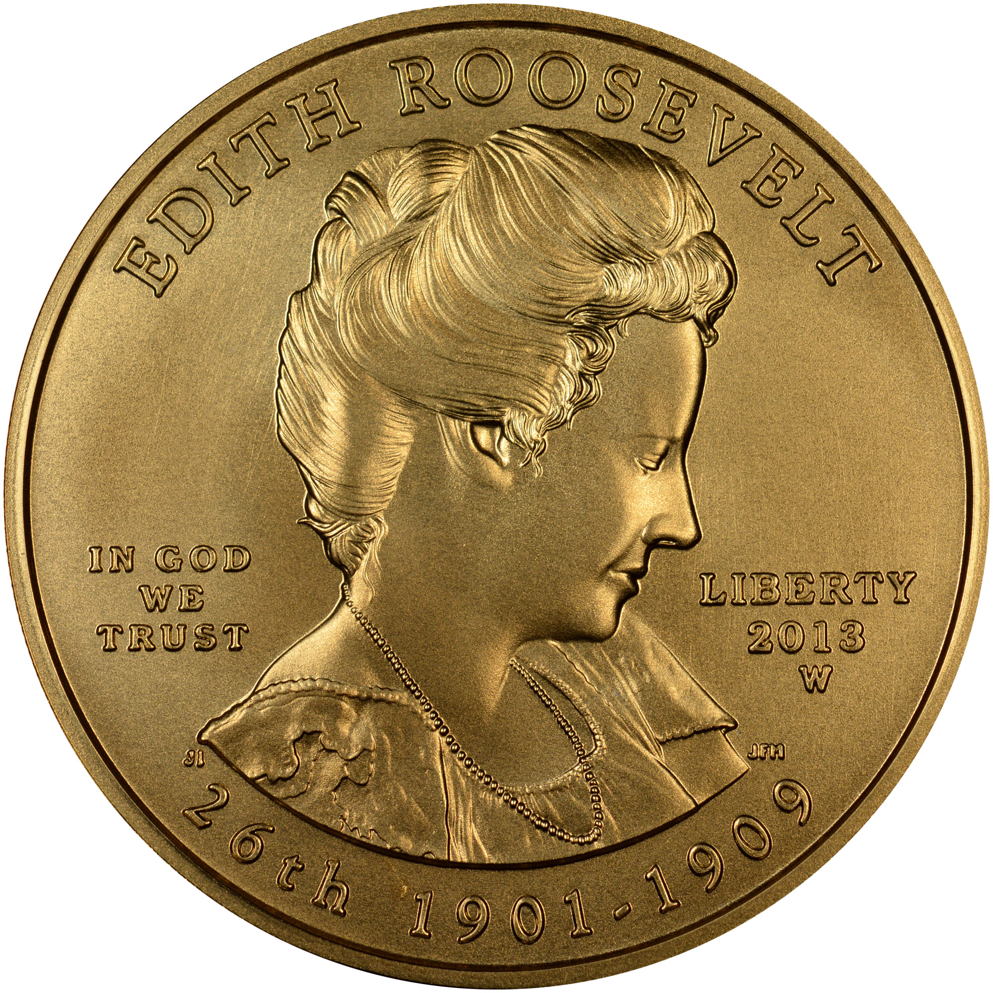 2013 W EDITH ROOSEVELT G$10 MS | Coin Explorer | NGC