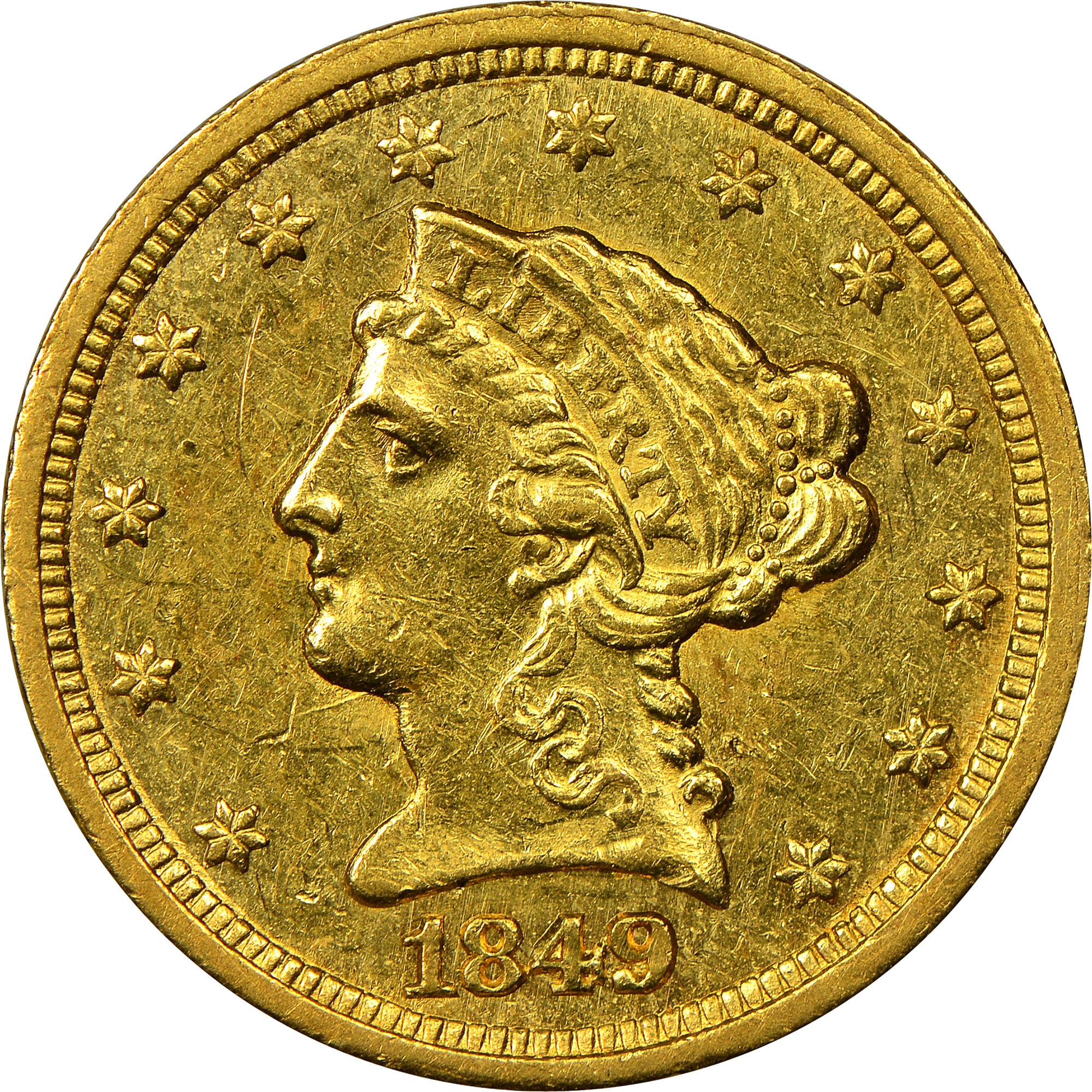 1849 C $2.5 MS | Coin Explorer | NGC