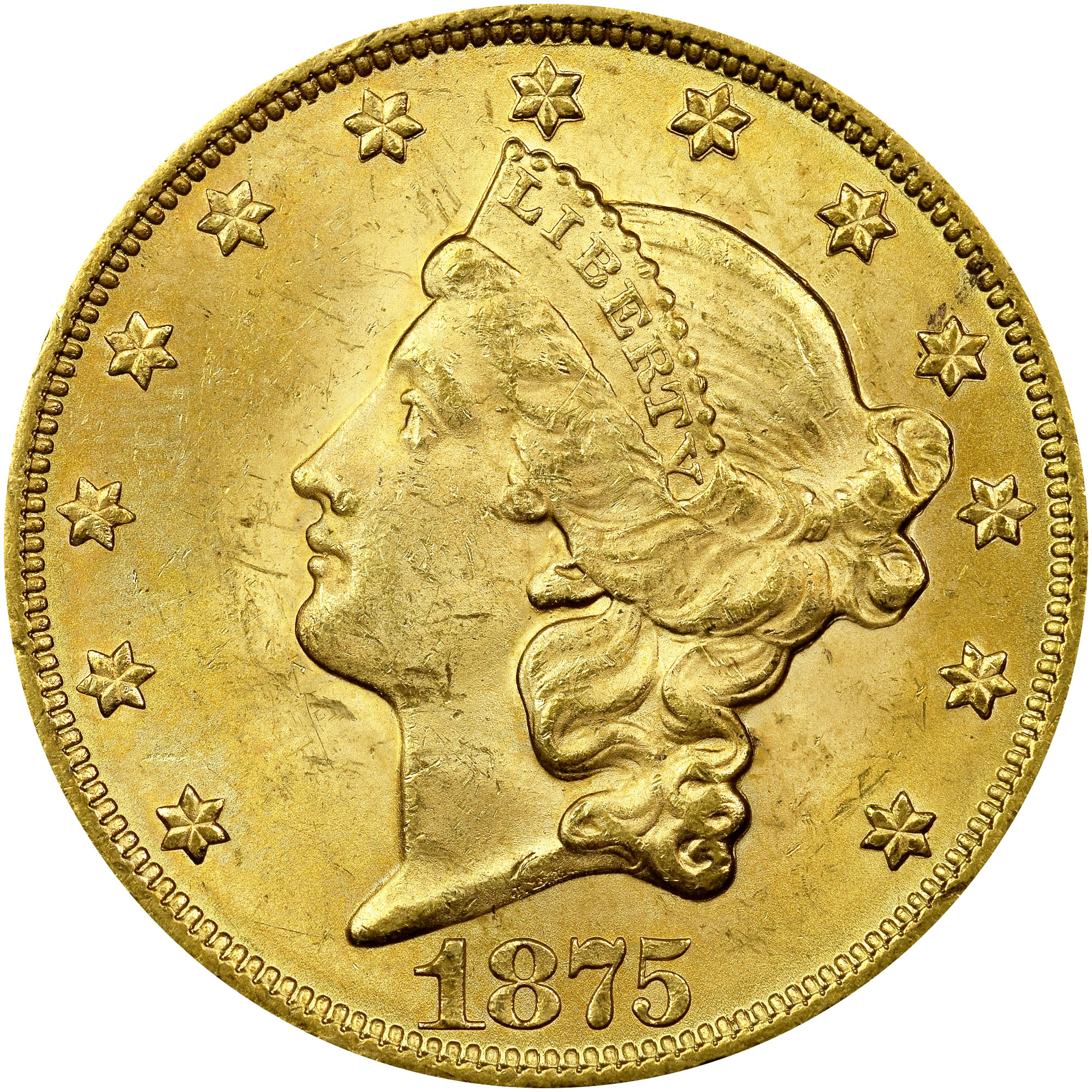 1875 $20 MS | Coin Explorer | NGC