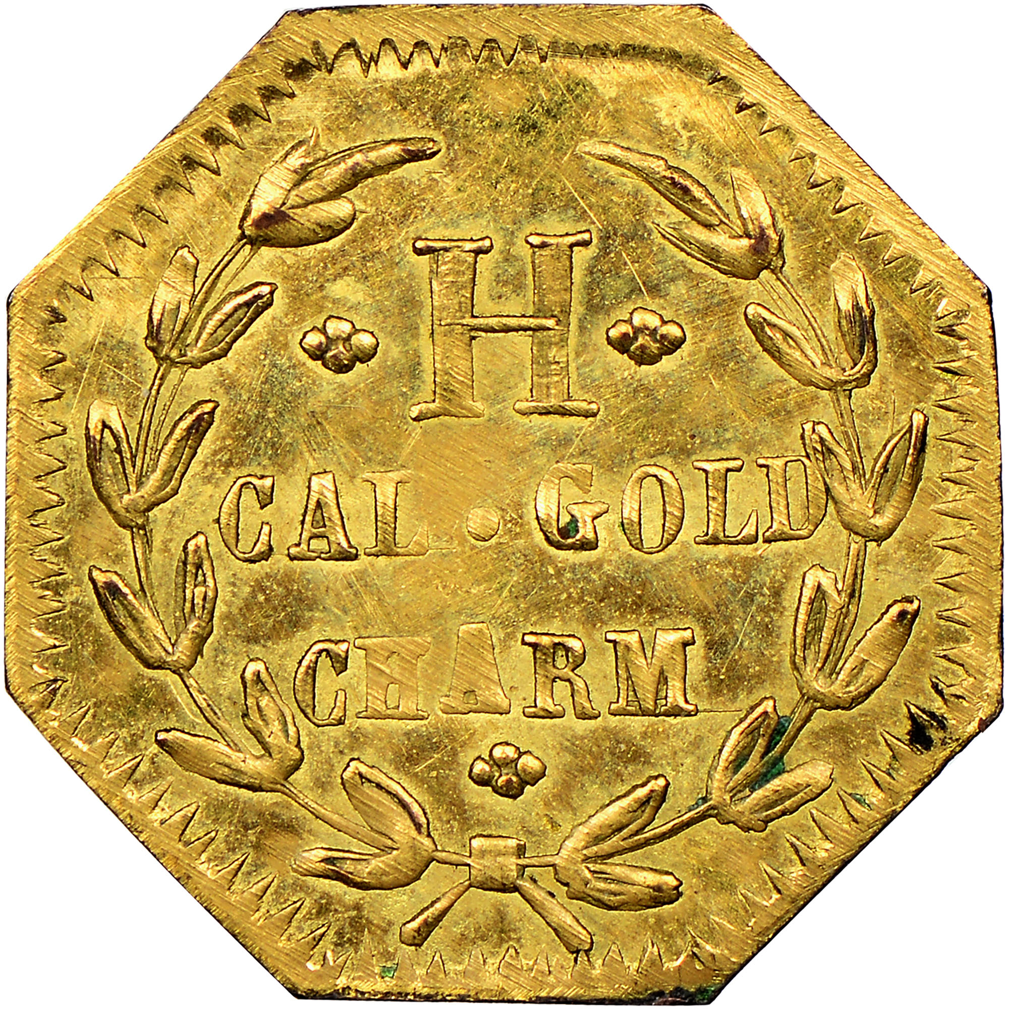 1883-DATED CAL. GOLD MINER WITH PICK, 