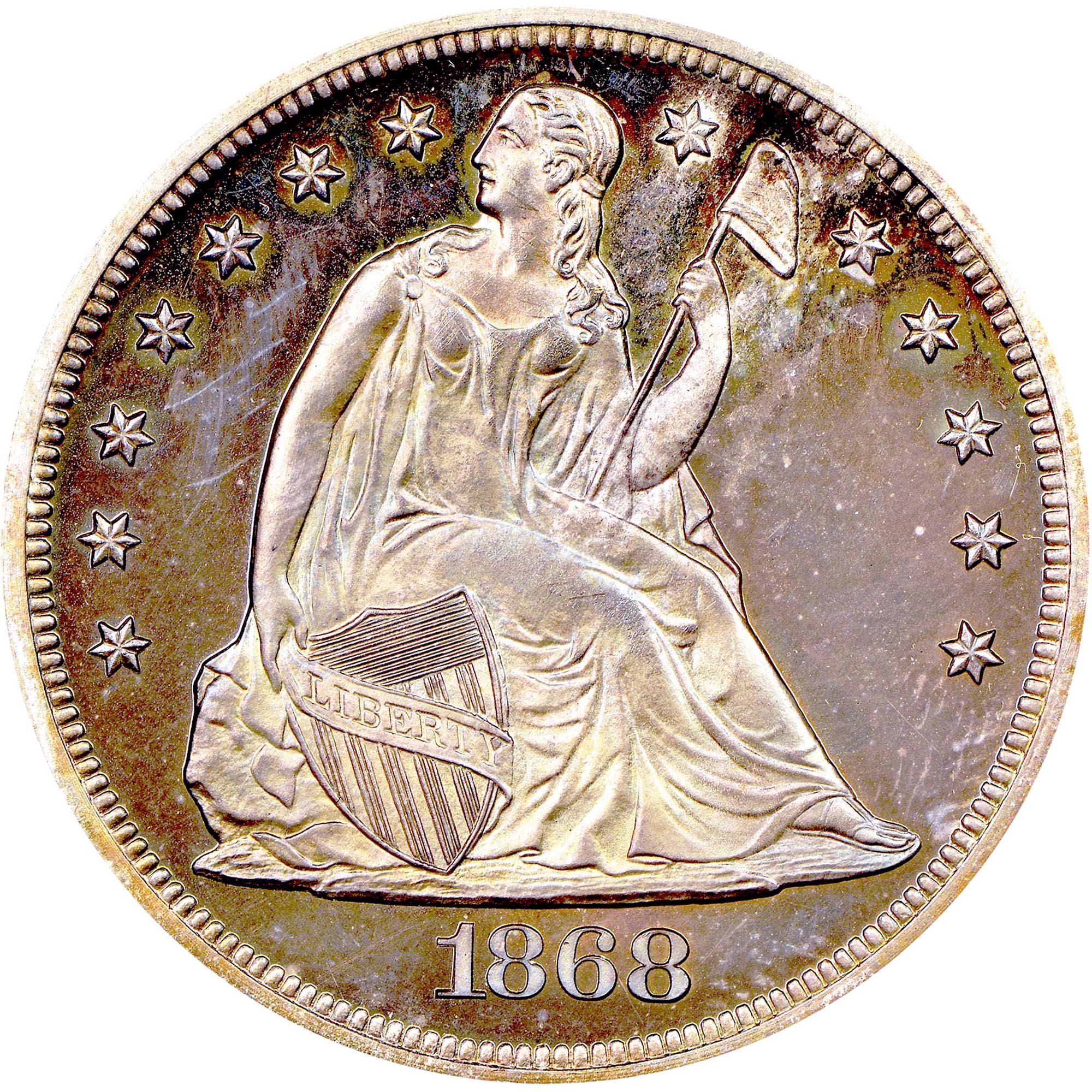 1868 $1 PF | Coin Explorer | NGC