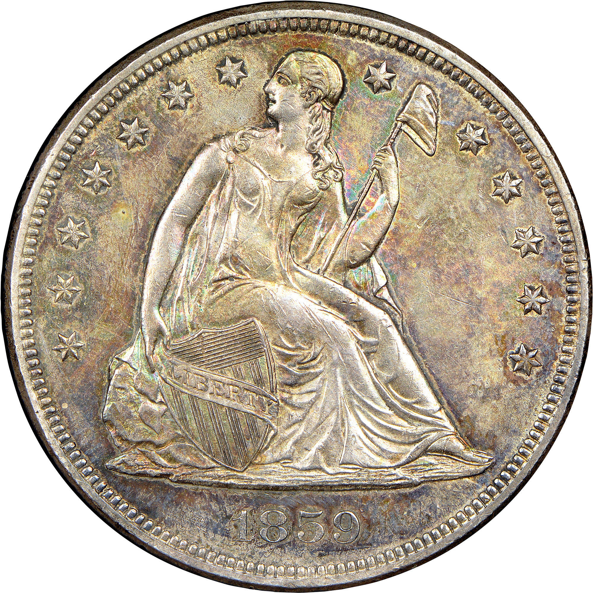1859 $1 MS | Coin Explorer | NGC