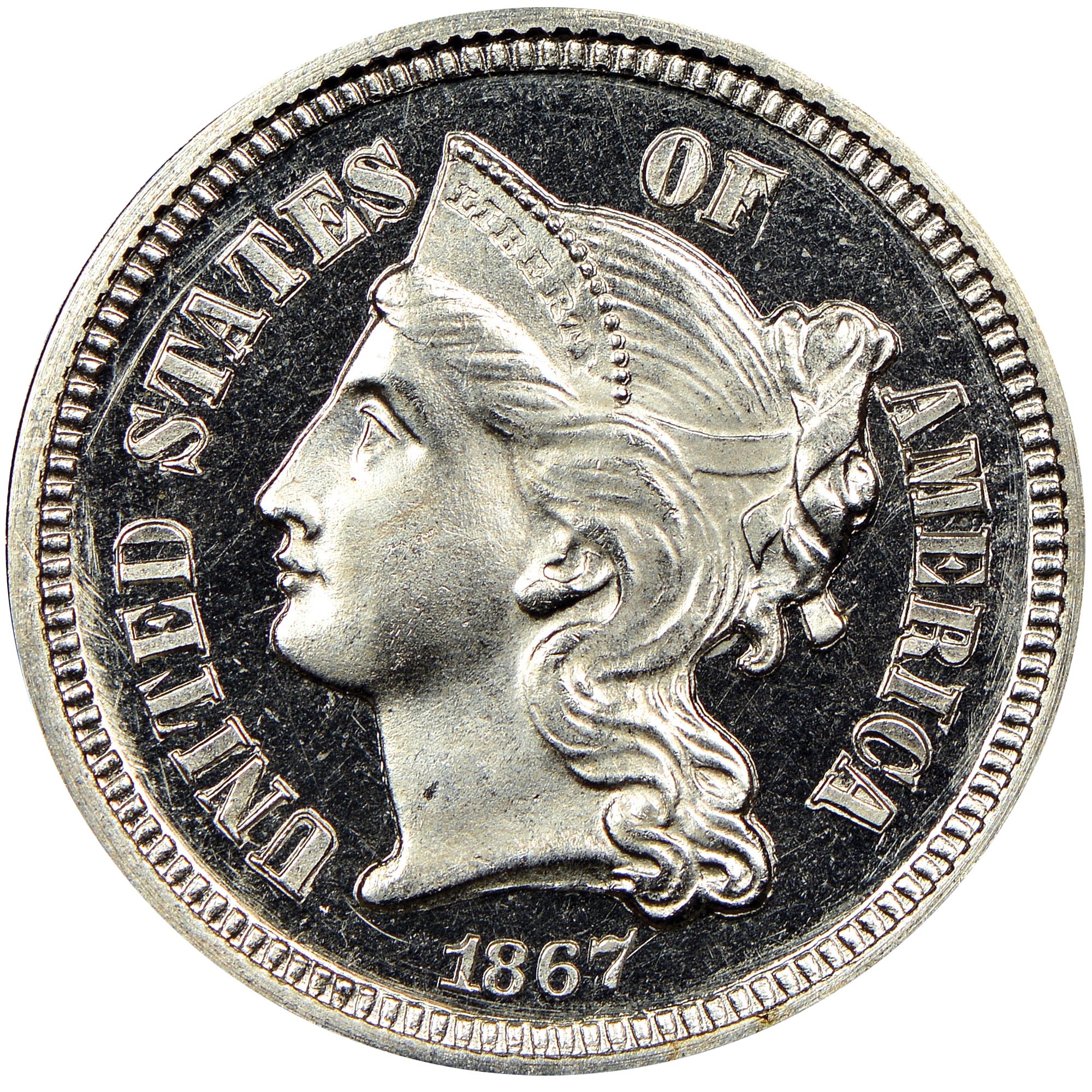 1867 3CN PF | Coin Explorer | NGC