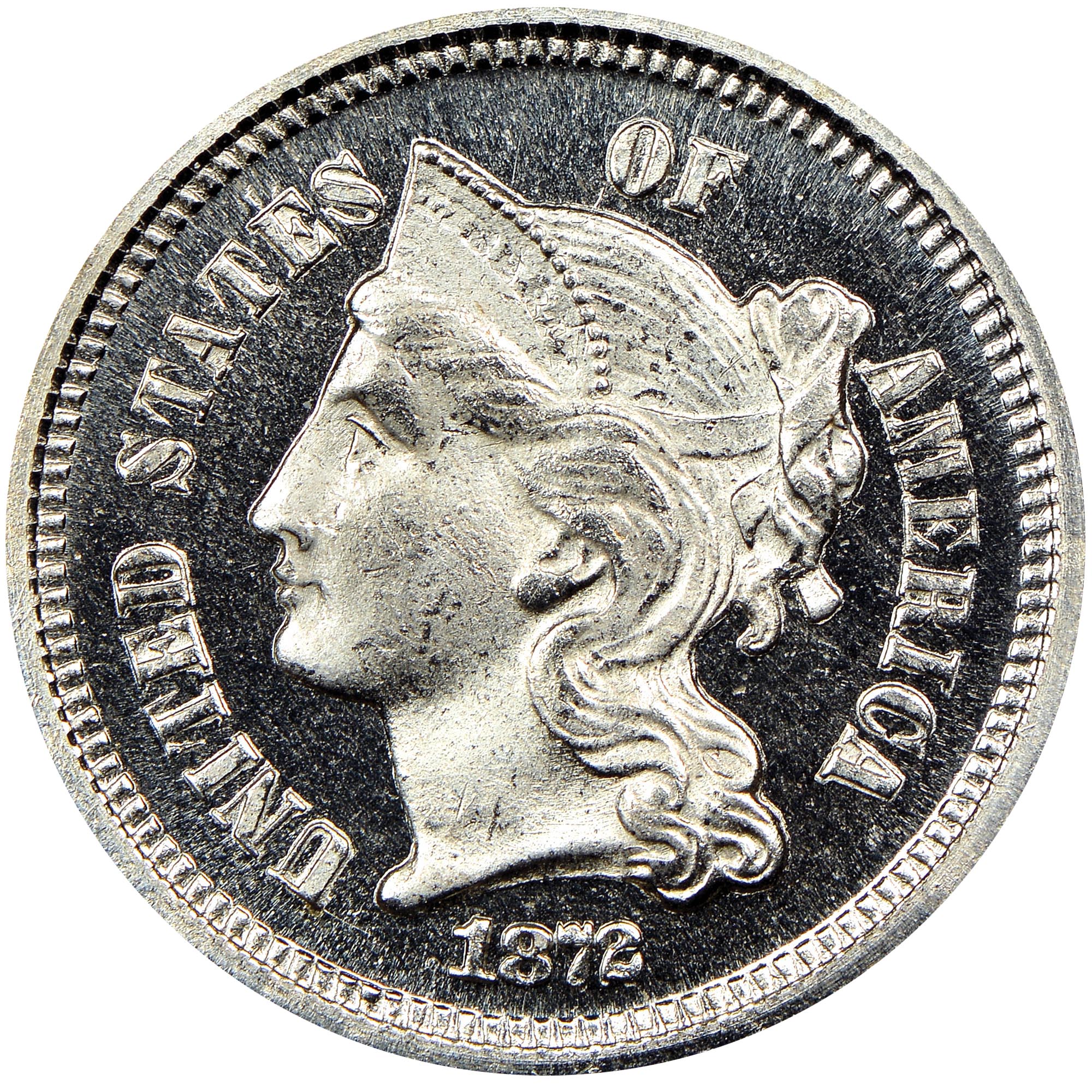 1872 3CN PF | Coin Explorer | NGC