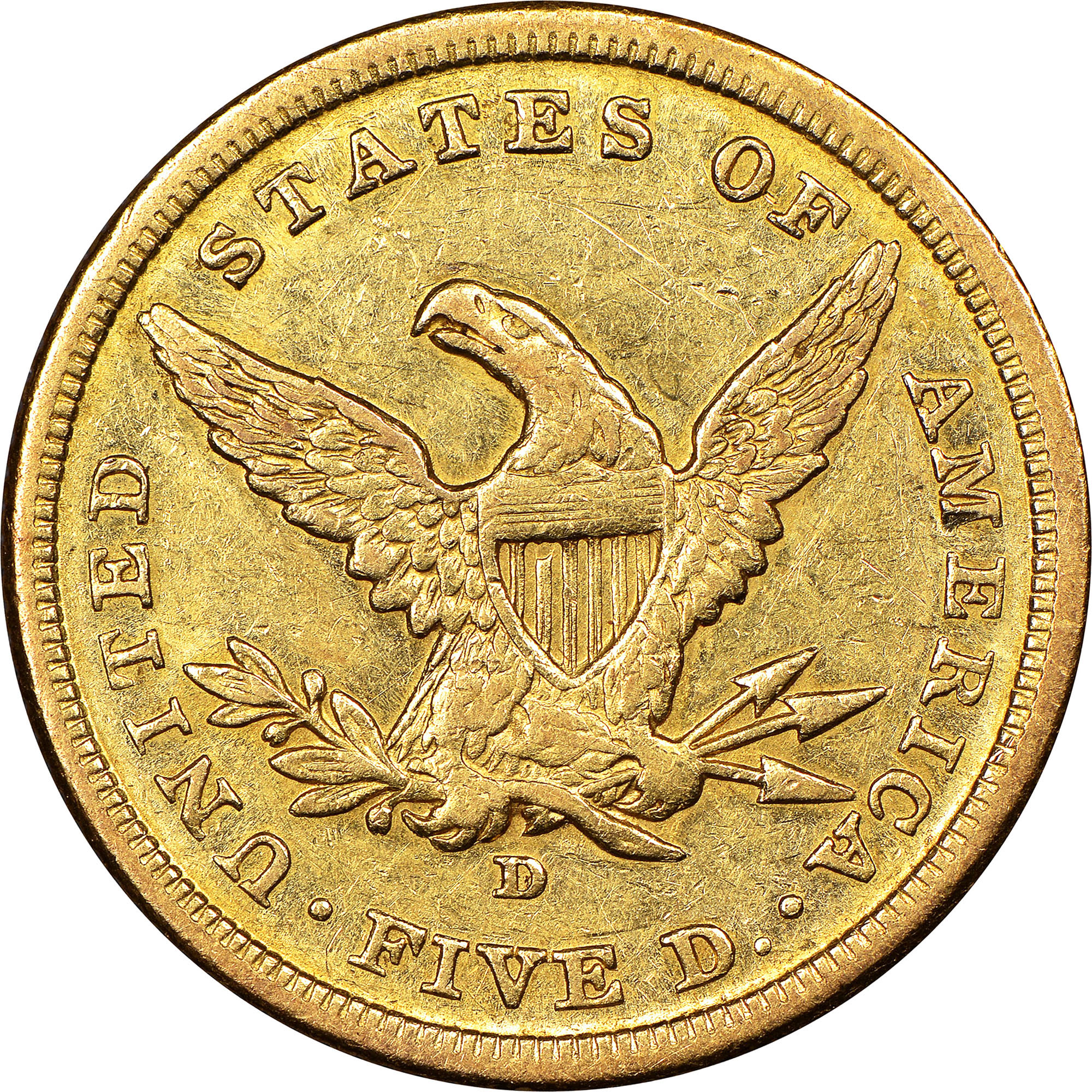 1841 D $5 MS | Coin Explorer | NGC