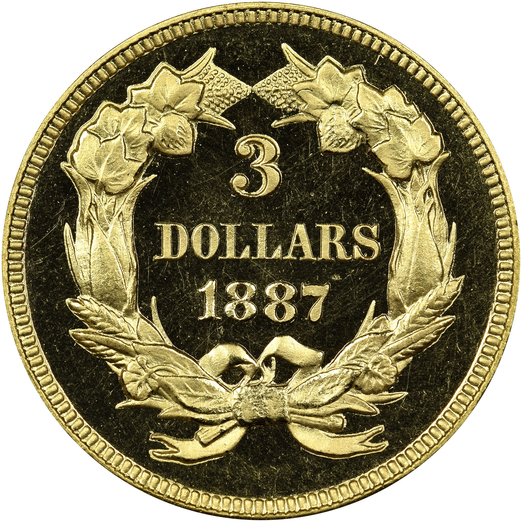 1887 $3 PF | Coin Explorer | NGC