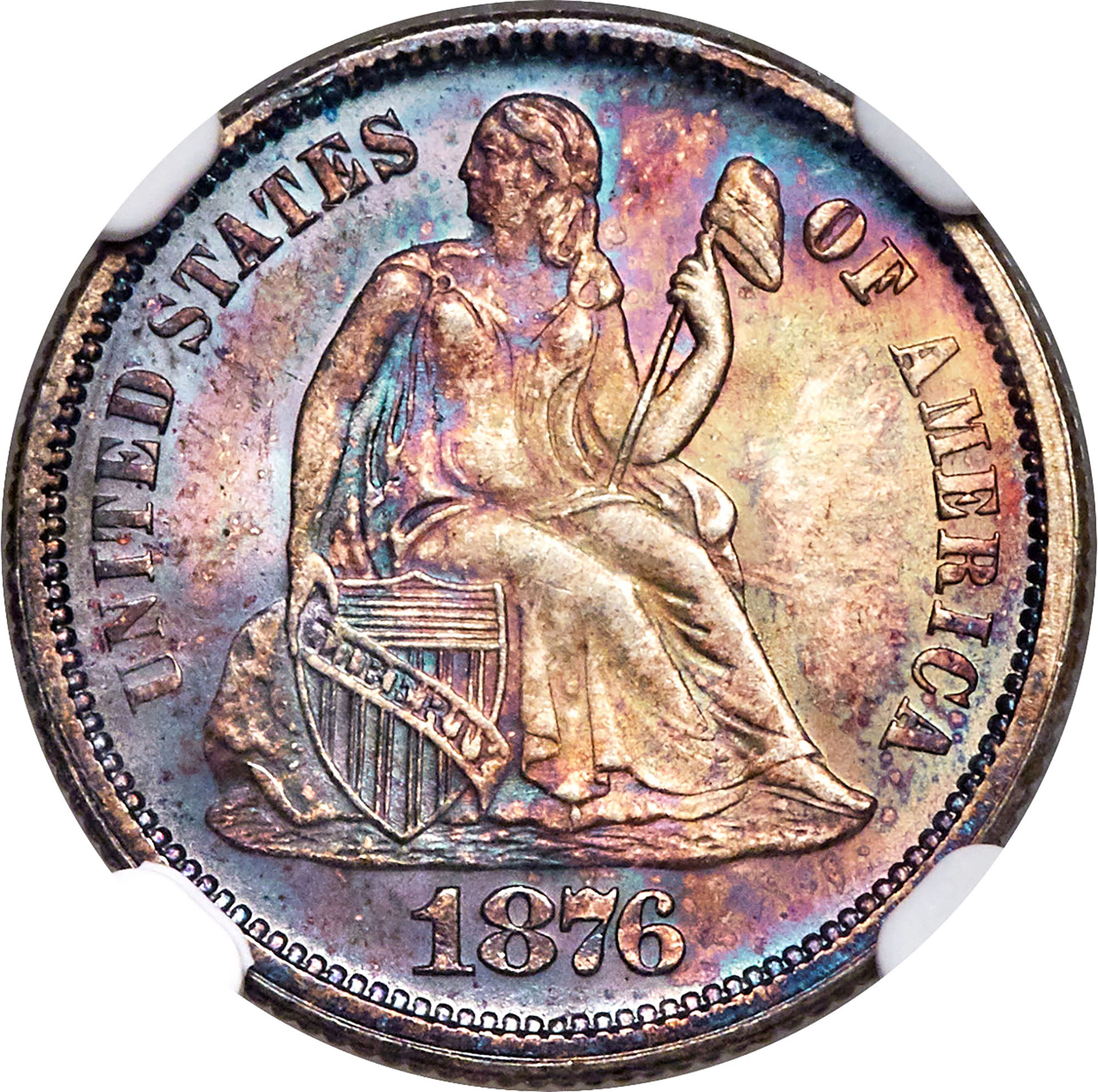 1876 10C MS | Coin Explorer | NGC