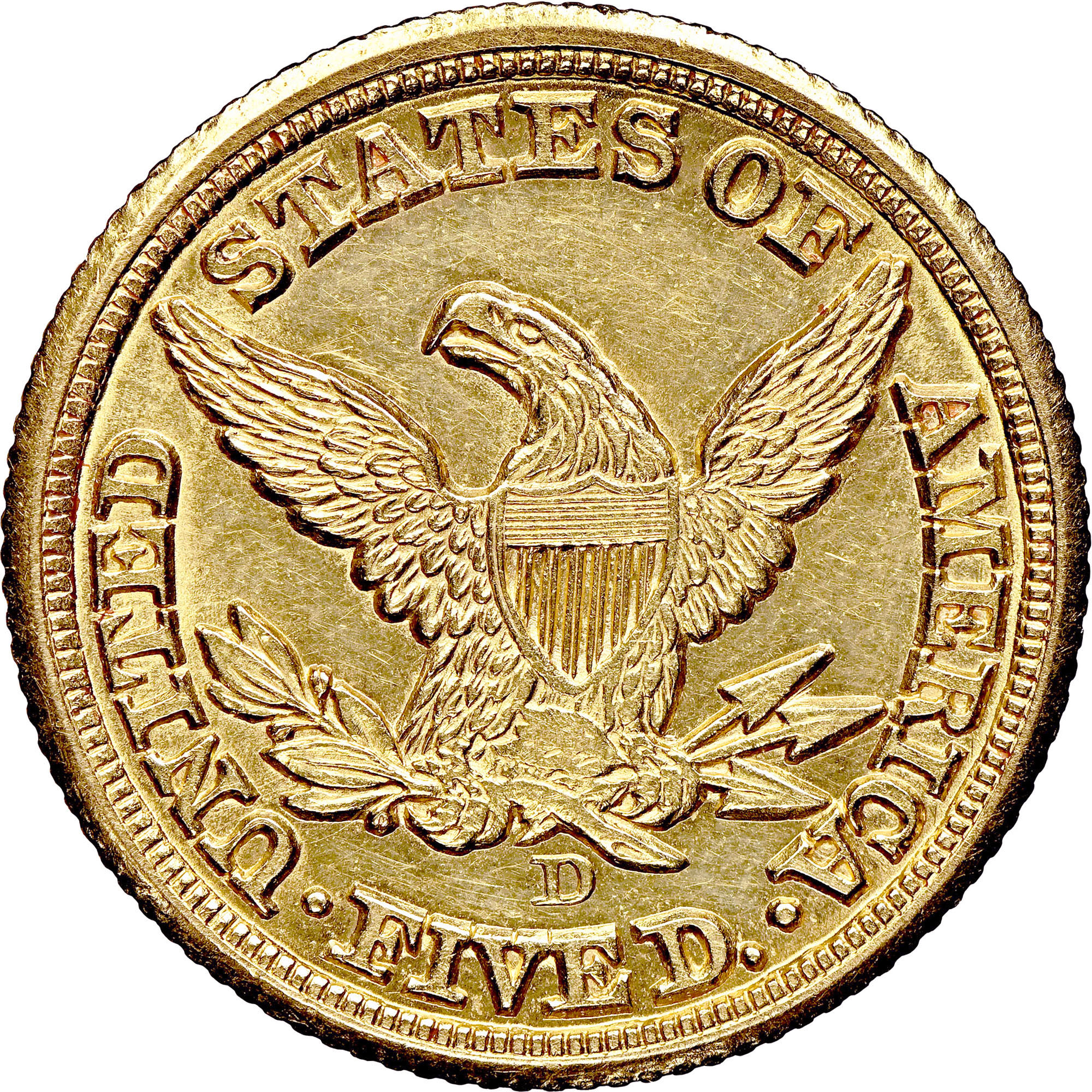 1854 D $5 MS | Coin Explorer | NGC