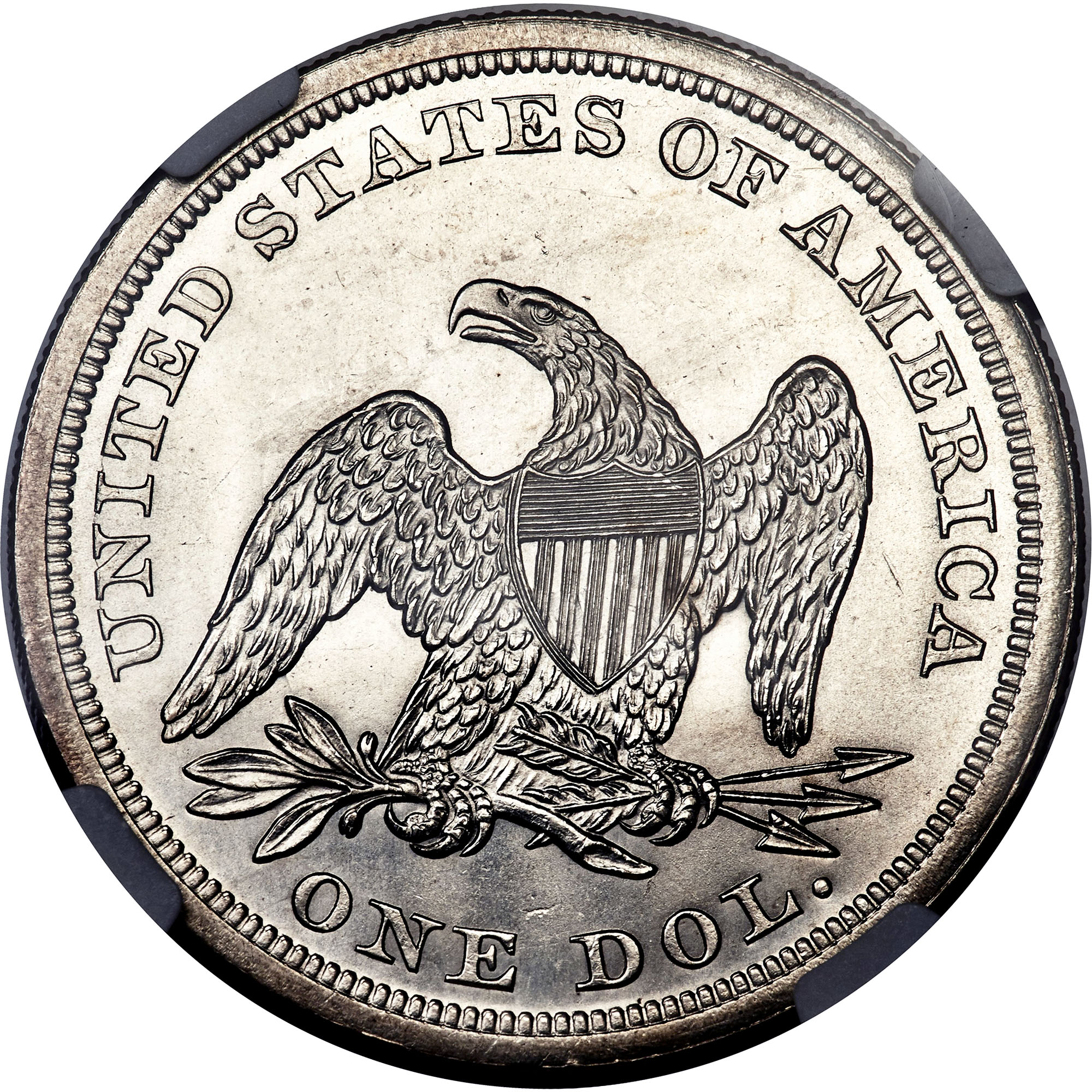 1863 $1 MS | Coin Explorer | NGC