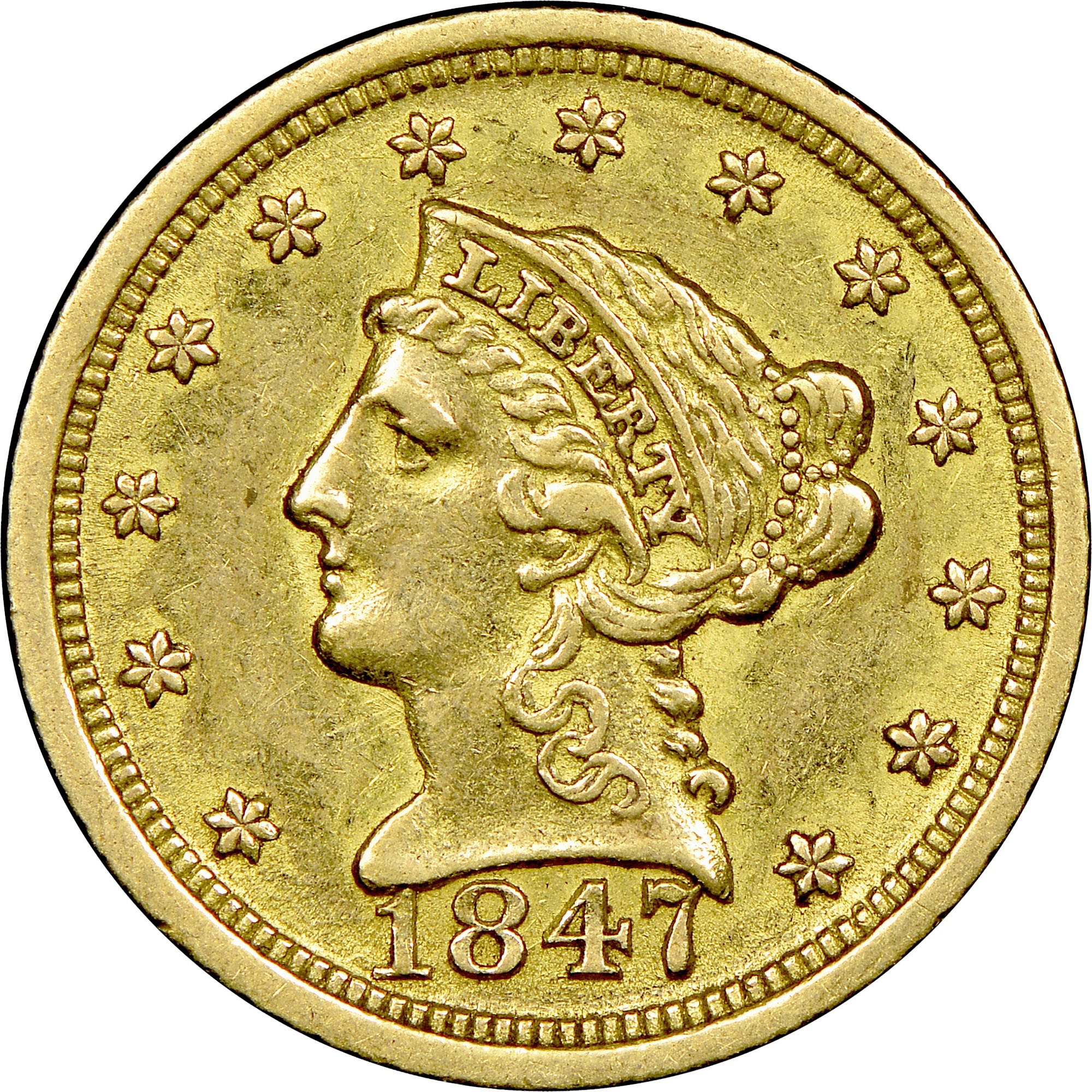 1847 D $2.5 MS | Coin Explorer | NGC