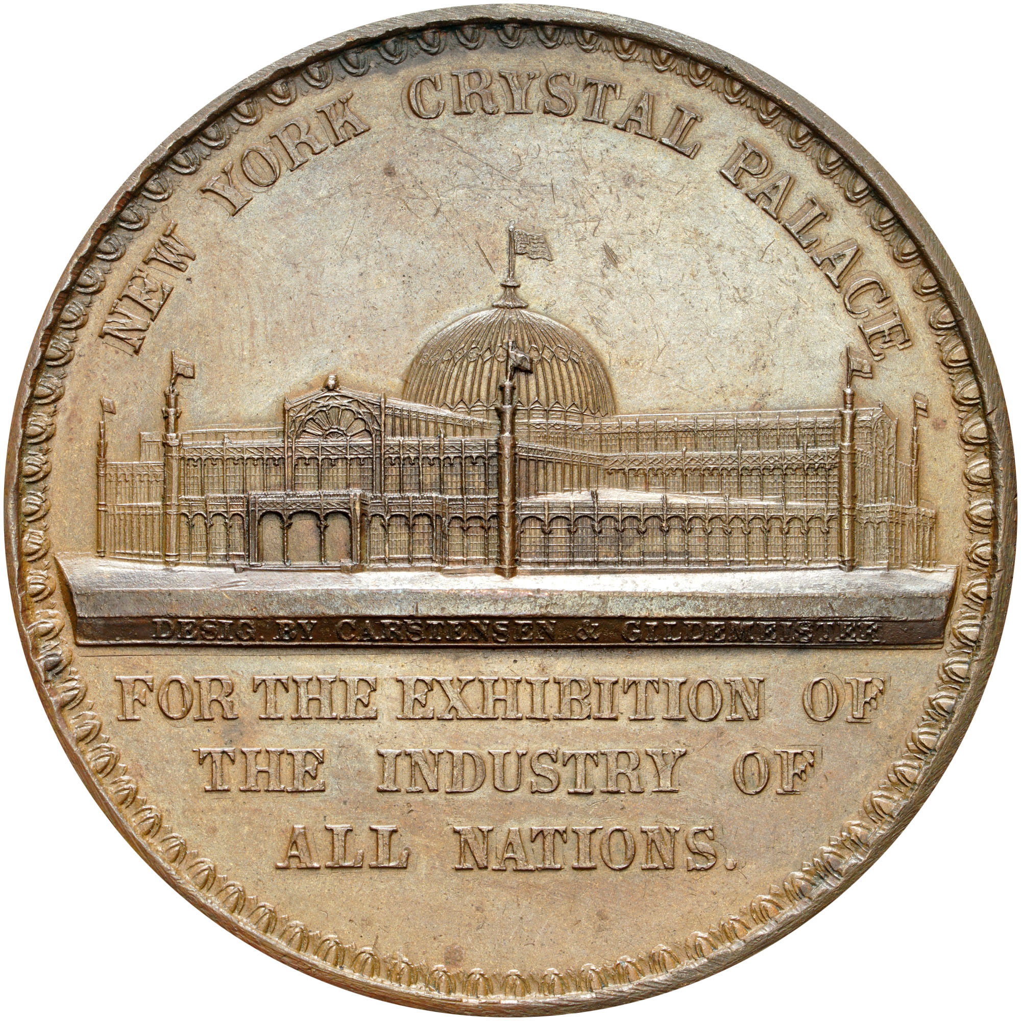 1853 NY HK-5 CRYSTAL PALACE SC$1 MS | Coin Explorer | NGC