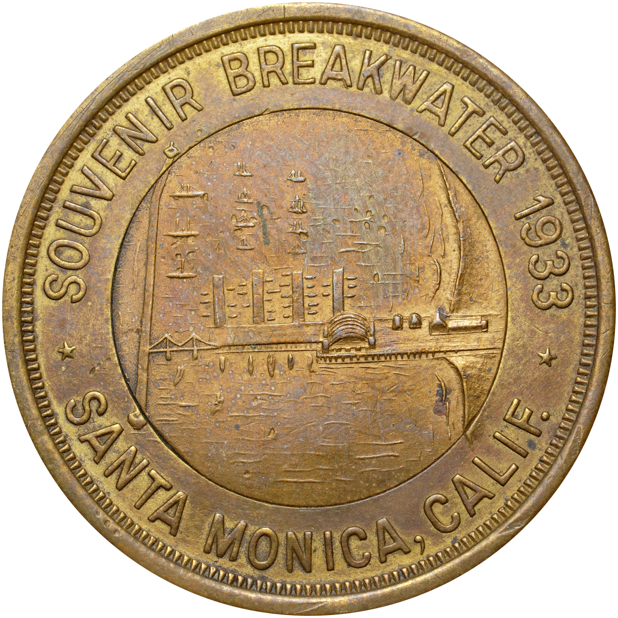 1933 CA HK-684 SANTA MONICA BREAKWATER SC$1 MS | Coin
