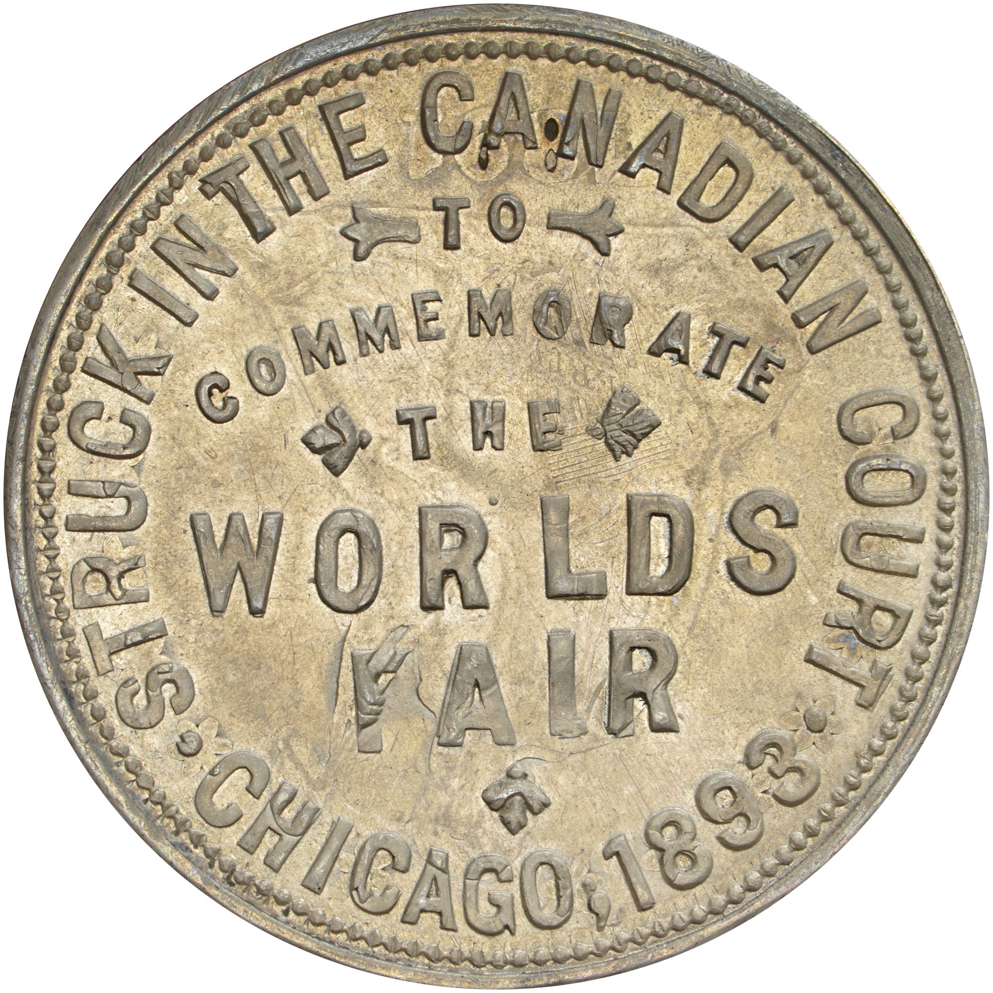 1893 E 216 CANADIAN COURT 24mm MS Coin Explorer NGC
