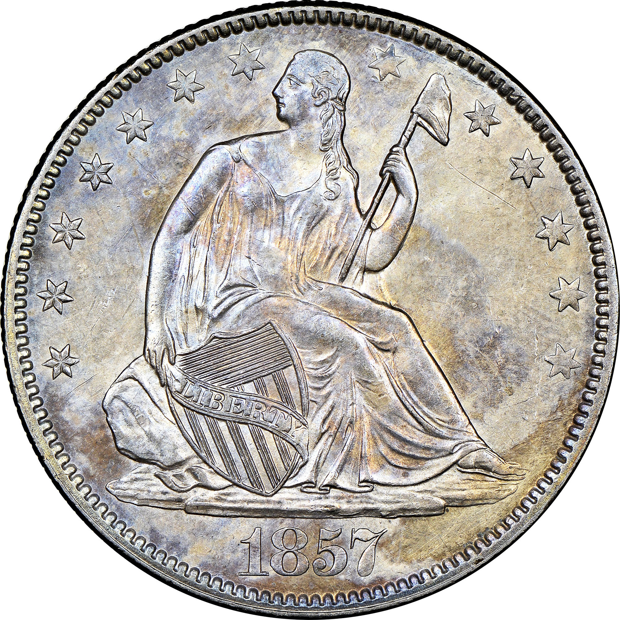1857 50C MS | Coin Explorer | NGC