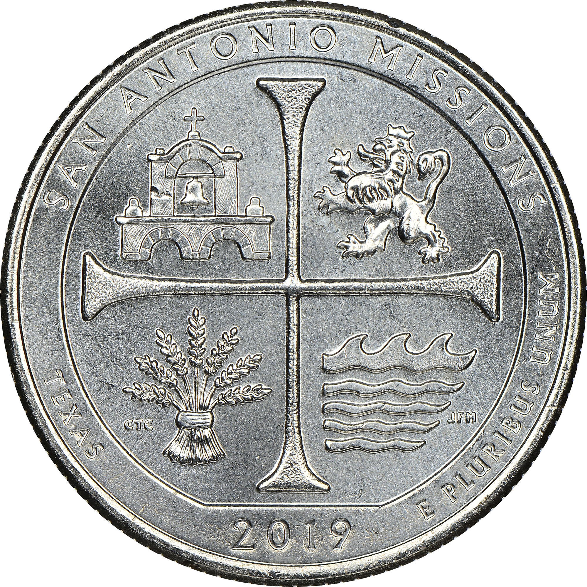 2019 P San Antonio Missions 25C MS | Coin Explorer | NGC
